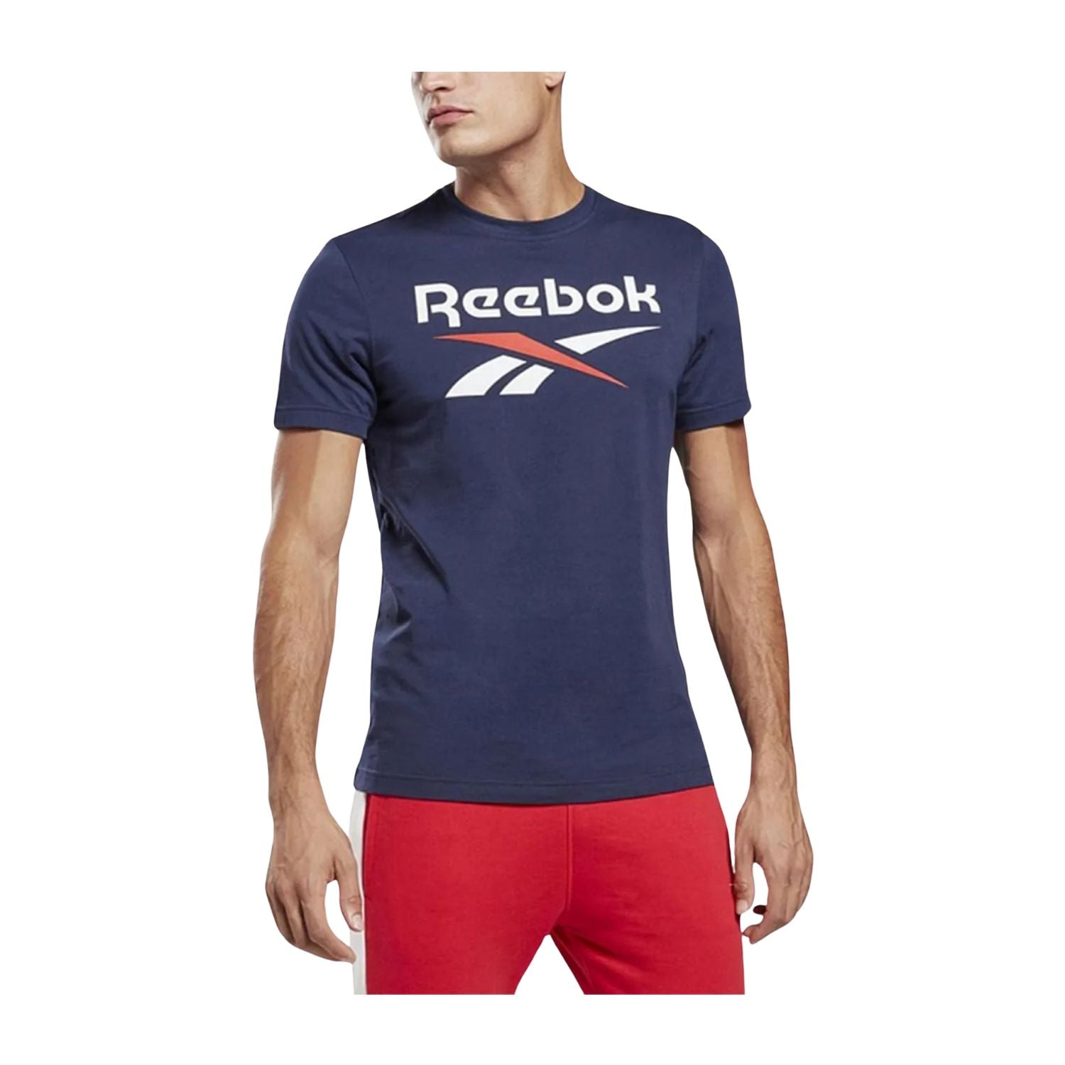 PLAYERA CASUAL AZUL REEBOK HOMBRE