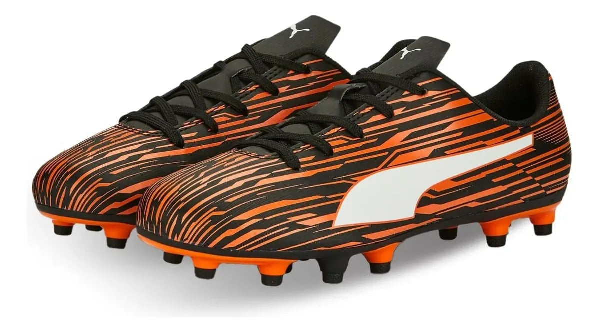TACOS FUTBOL ROJO PUMA NIÑO-3