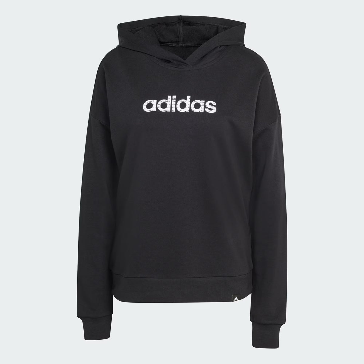 SUDADERA CON GORRO CASUAL NEGRO ADIDAS MUJER
