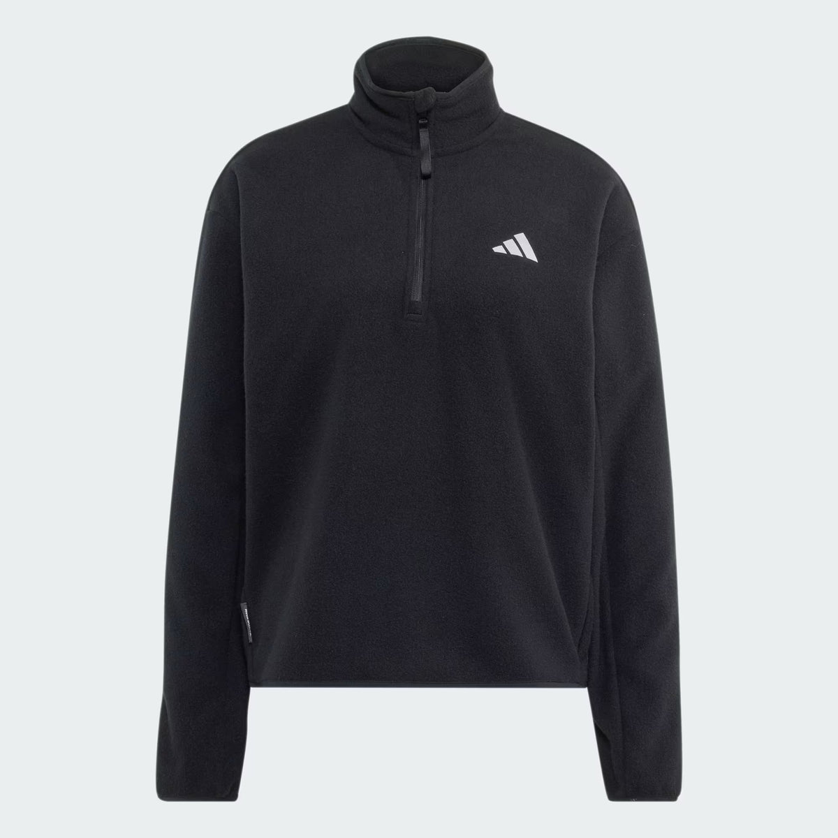 SUDADERA SIN GORRO CORRER NEGRO ADIDAS MUJER-1