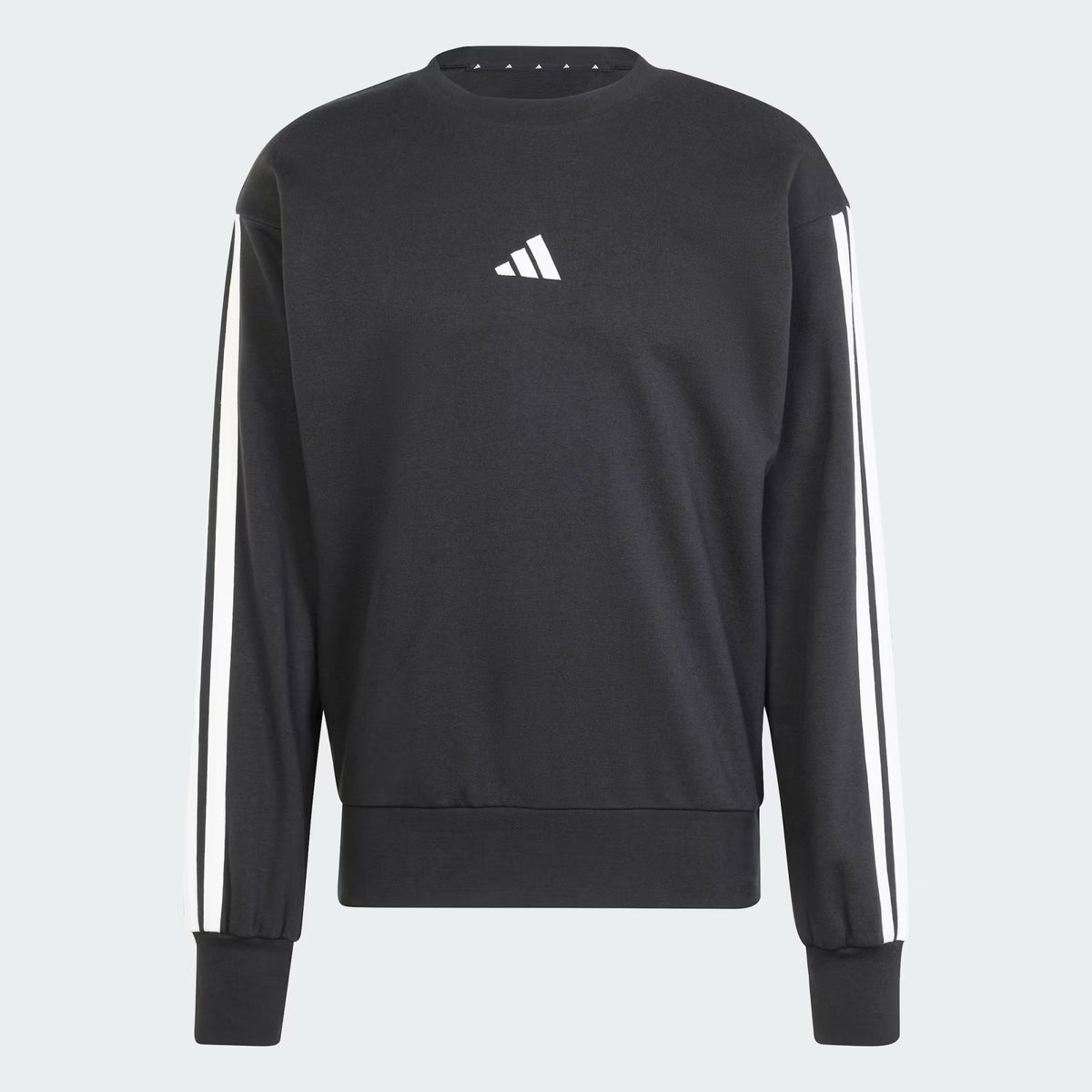 SUDADERA SIN GORRO CASUAL NEGRO ADIDAS HOMBRE-1