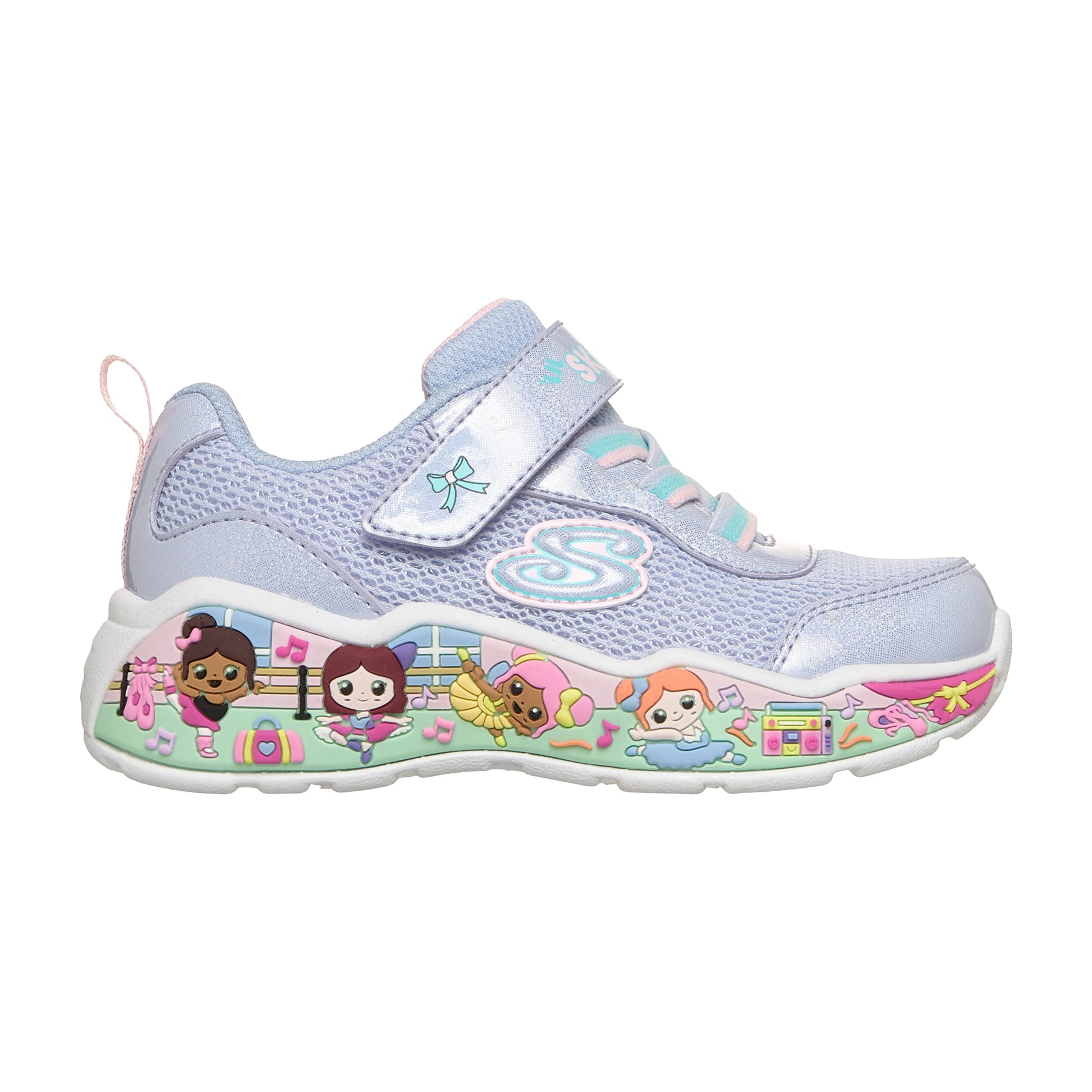 TENIS CASUAL SKECHERS PLAY SCENE NIÑO-1