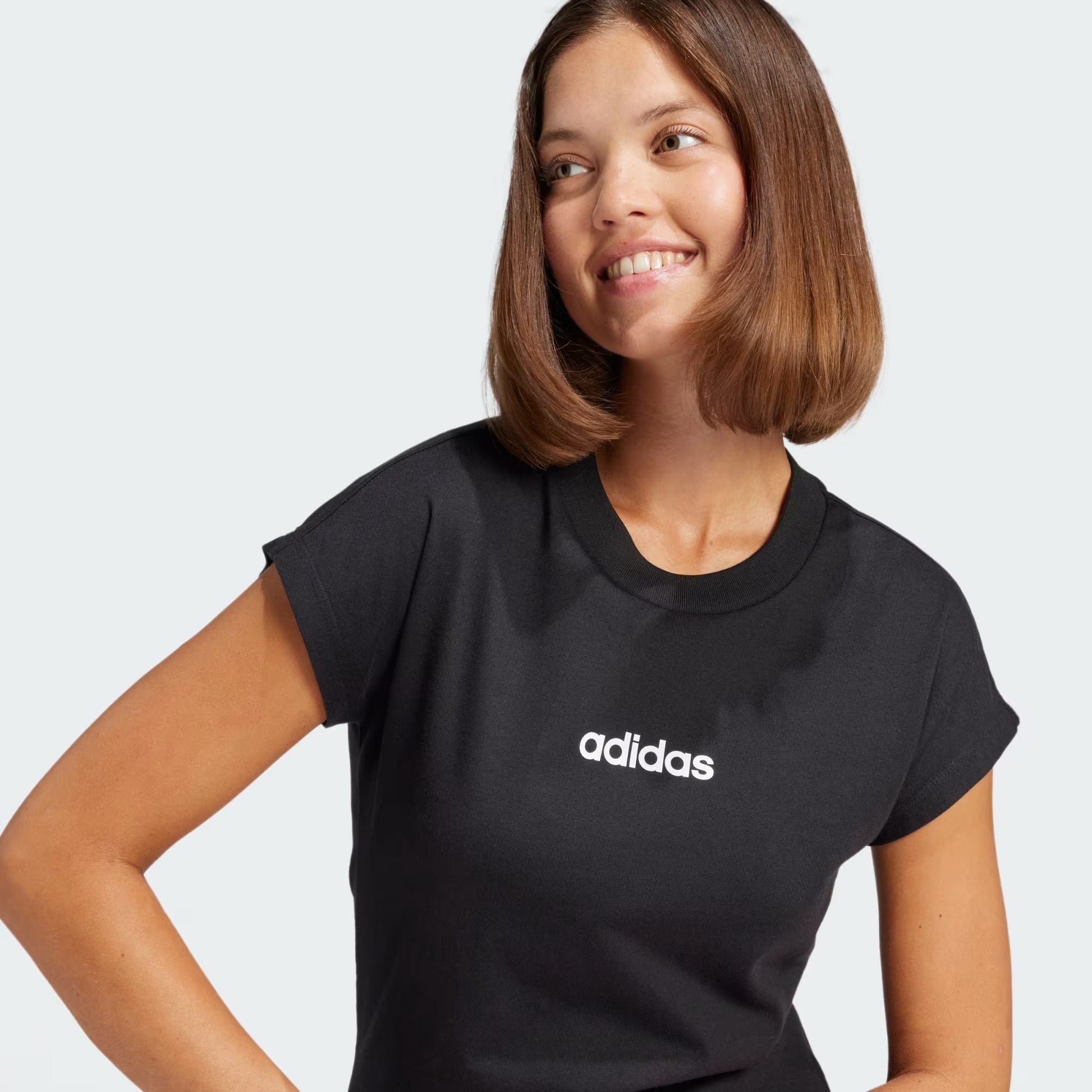 PLAYERA CASUAL NEGRO ADIDAS MUJER-2