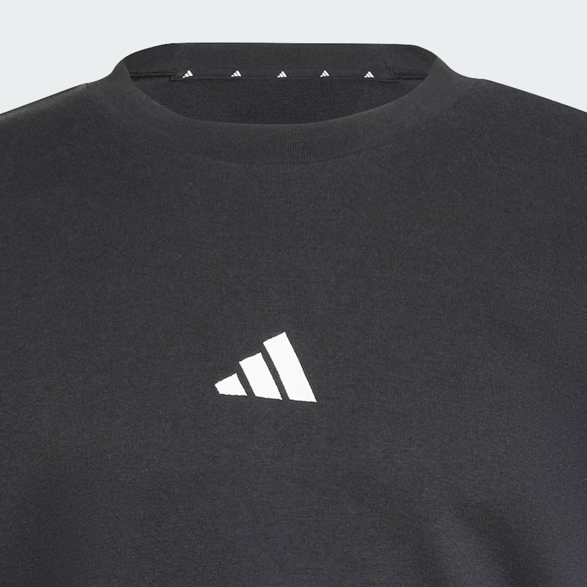 SUDADERA SIN GORRO CASUAL NEGRO ADIDAS HOMBRE-2