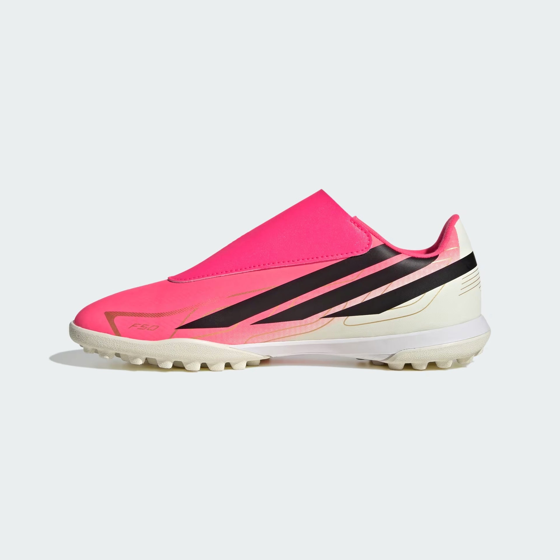 TACOS PARA PASTO SINTÉTICO FUTBOL ADIDAS F50 HYPERFAST CLUB PARA NIÑO
