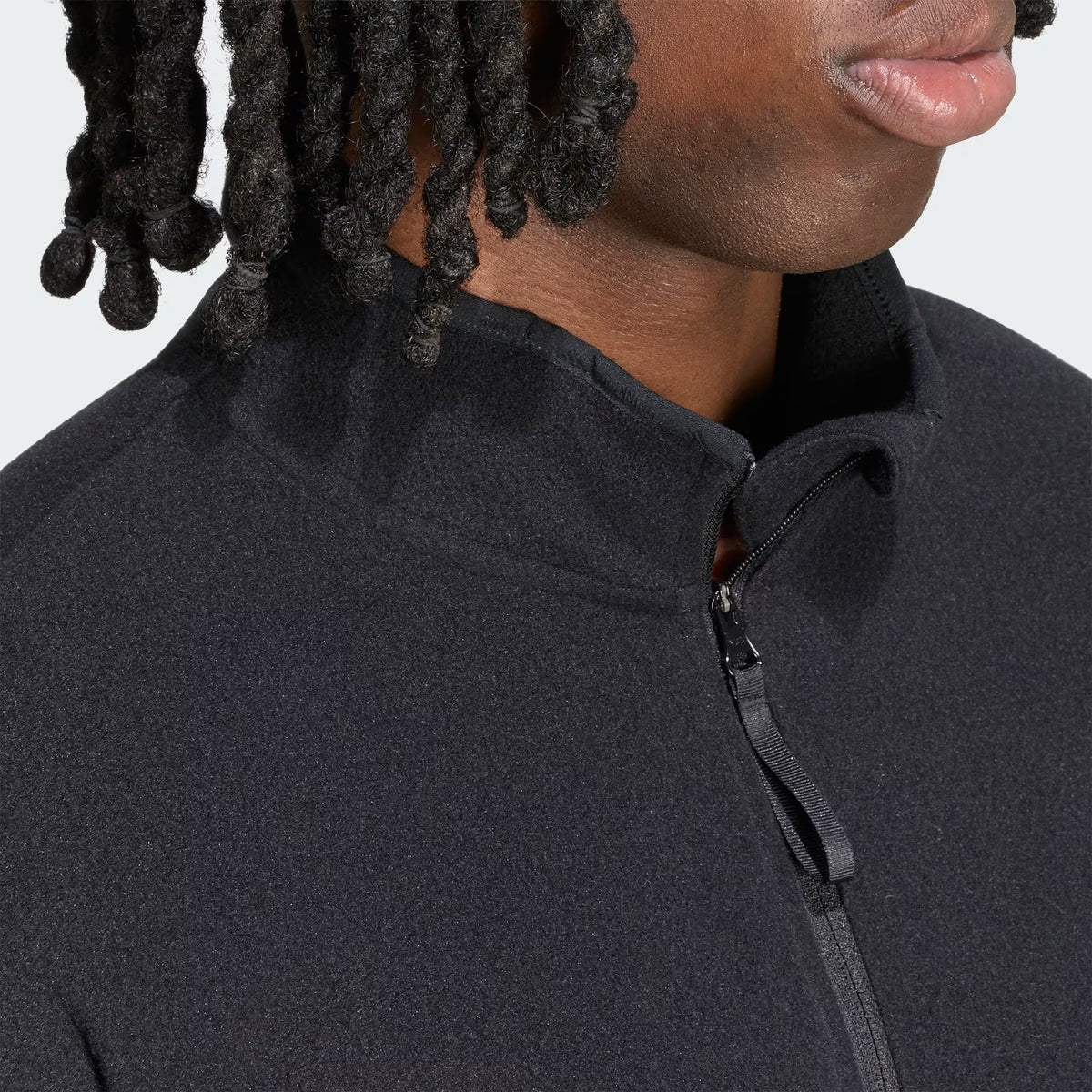 SUDADERA SIN GORRO CORRER NEGRO ADIDAS HOMBRE