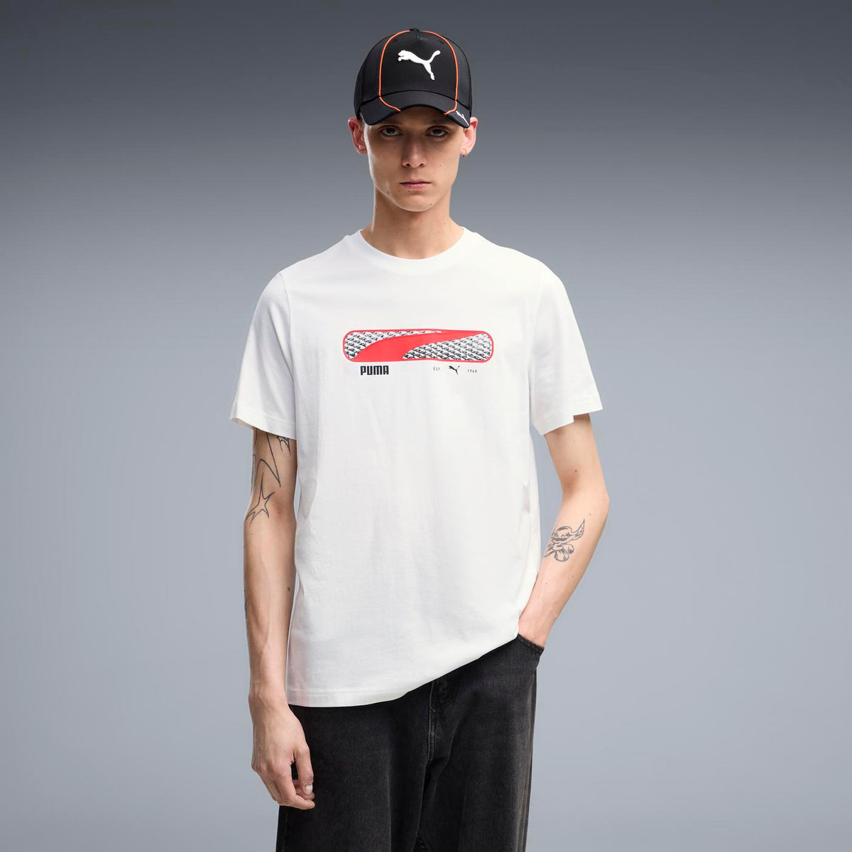 PLAYERA CASUAL BLANCO PUMA HOMBRE-2