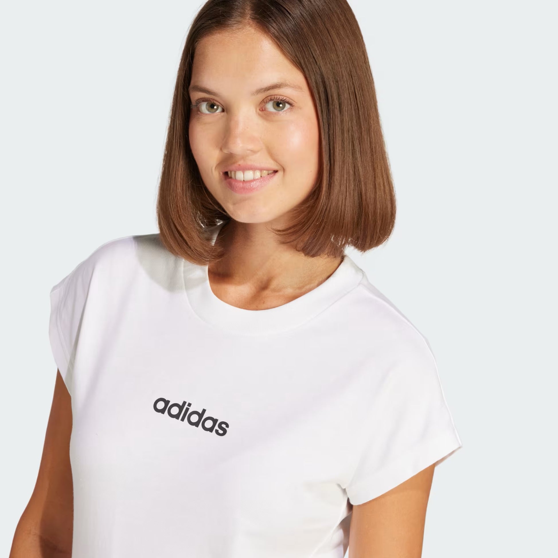 PLAYERA CASUAL BLANCO ADIDAS MUJER-2