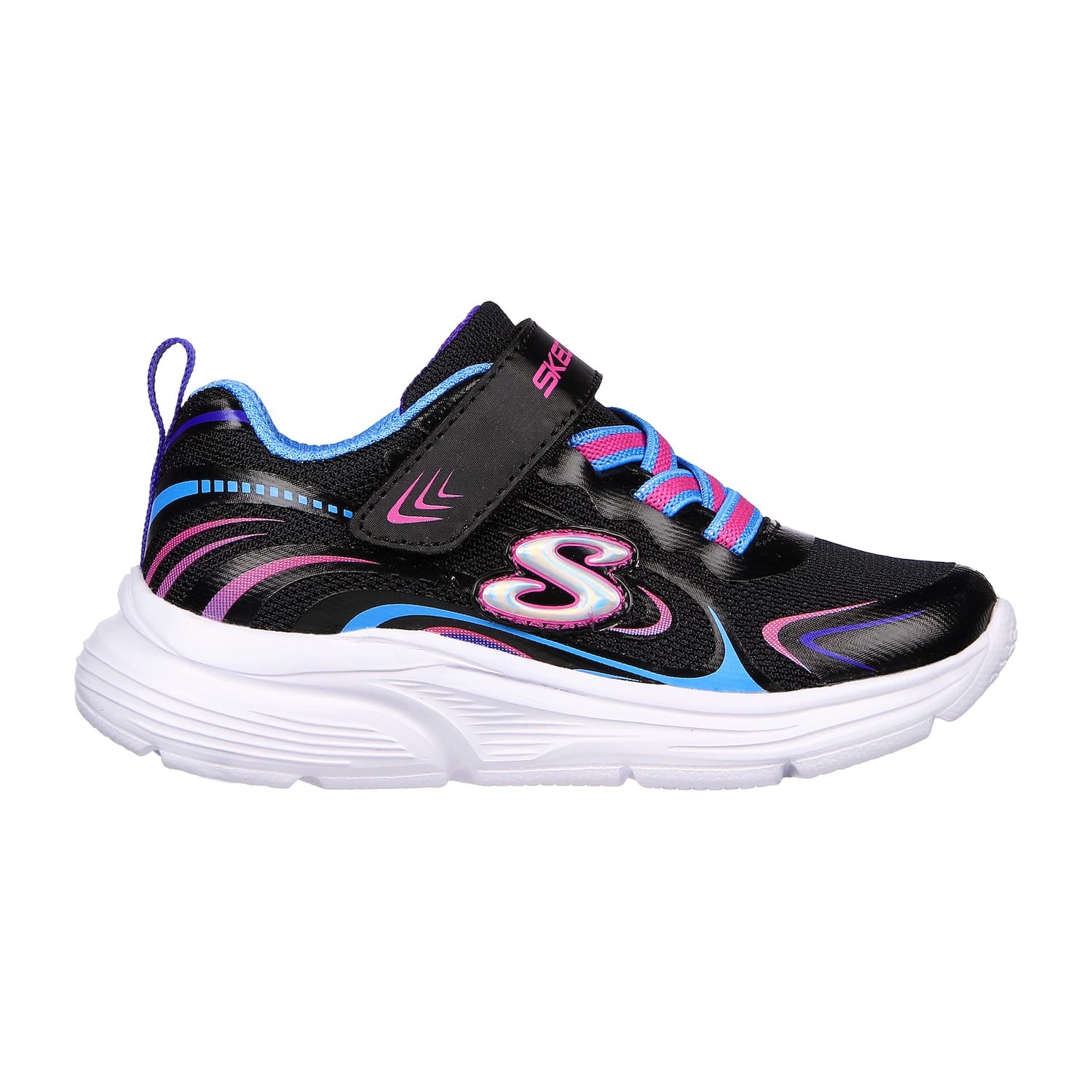 SLIP ON VELCRO CASUAL SKECHERS WAVY LITES NIÑO