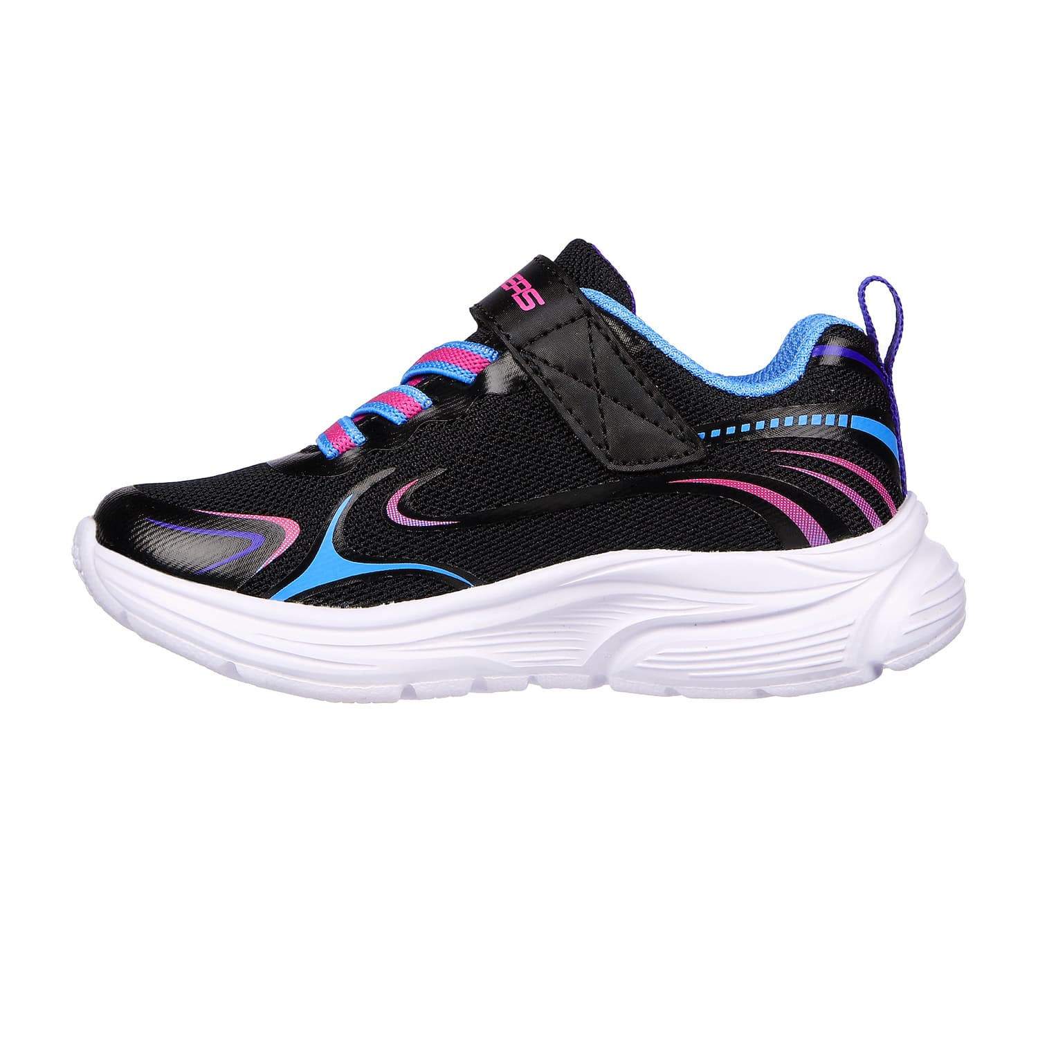 SLIP ON VELCRO CASUAL SKECHERS WAVY LITES NIÑO-2