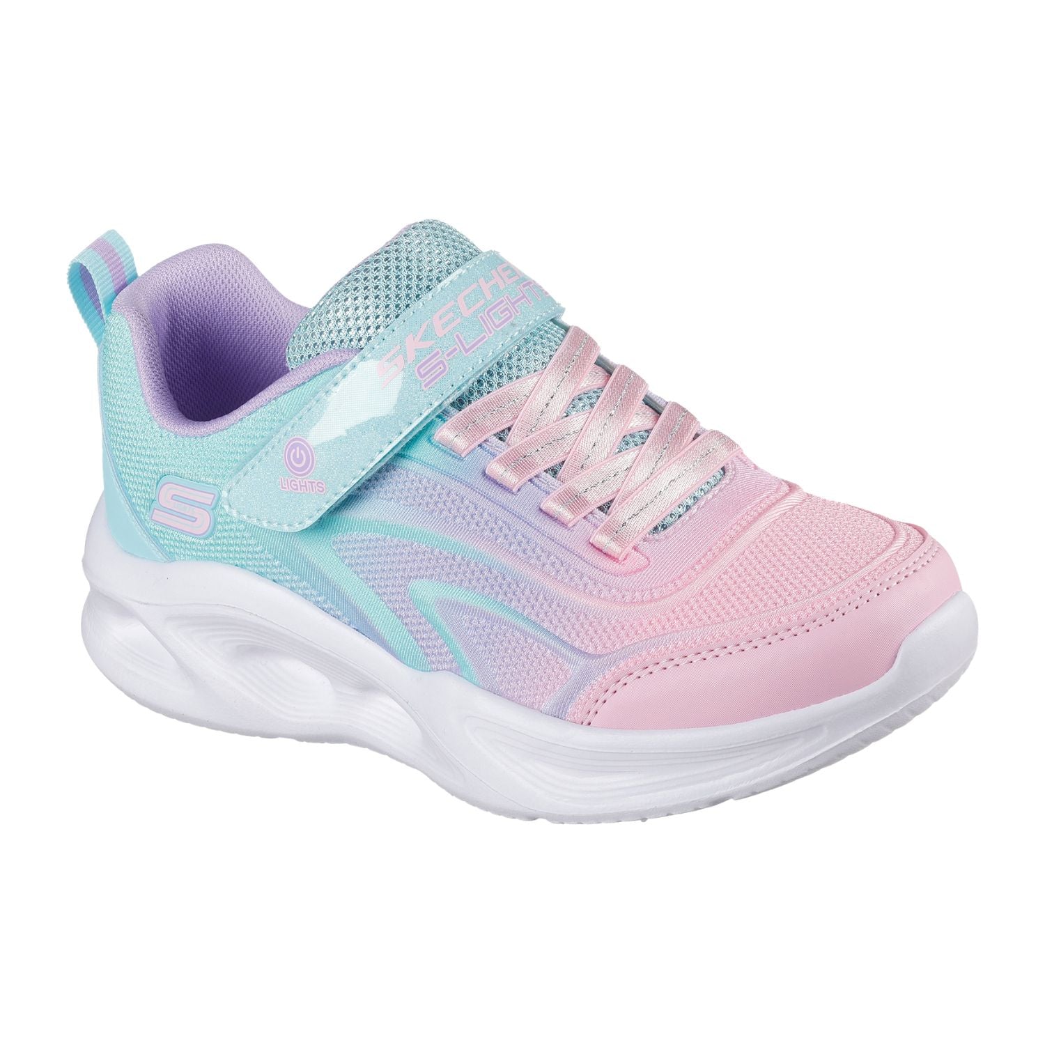 TENIS CASUAL SKECHERS SOLA GLOW NIÑO-3