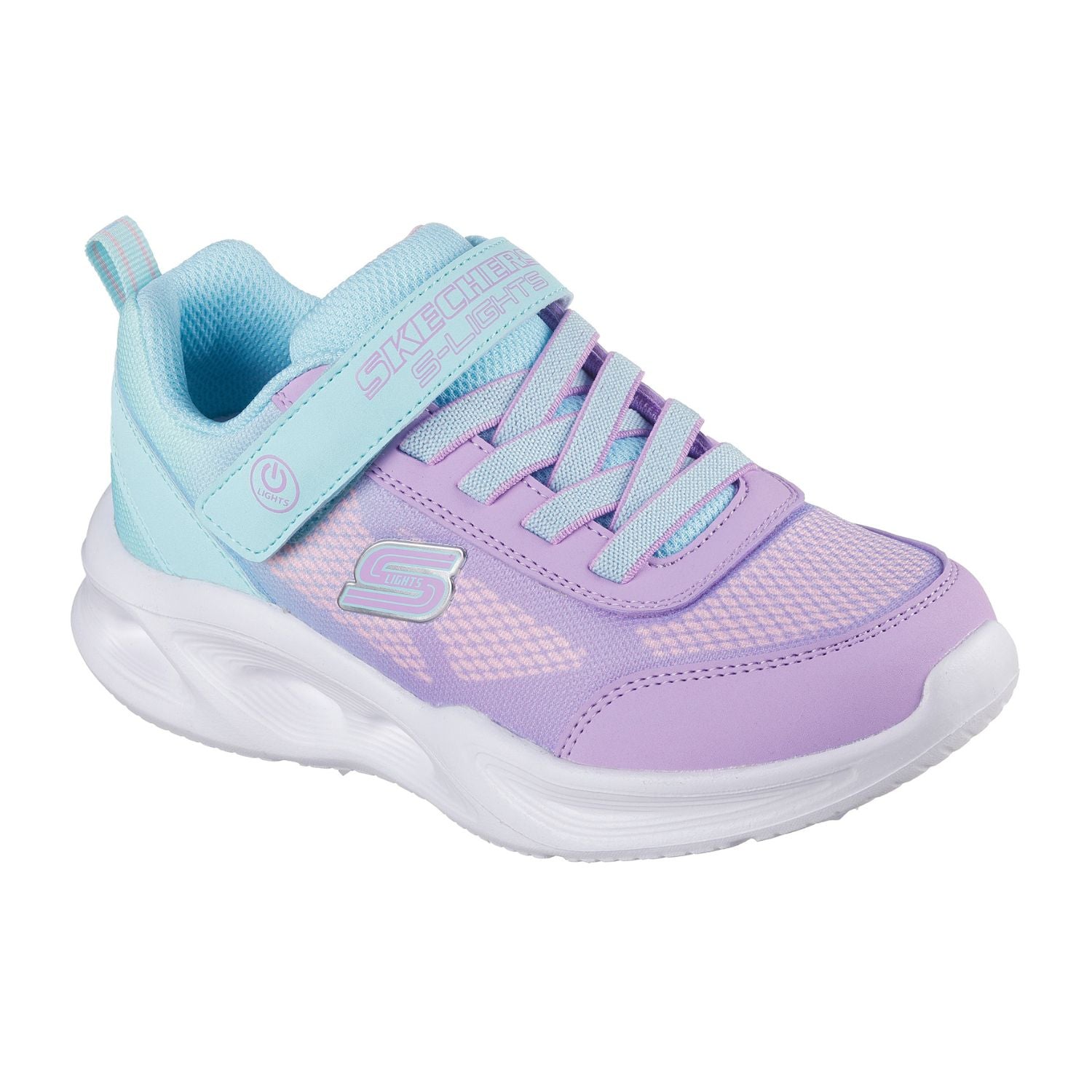 TENIS CASUAL SKECHERS SOLA GLOW NIÑO-3