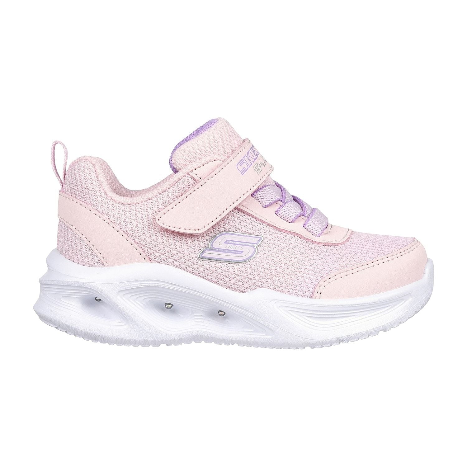 SLIP ON VELCRO CASUAL SKECHERS SOLA GLOW NIÑO-1