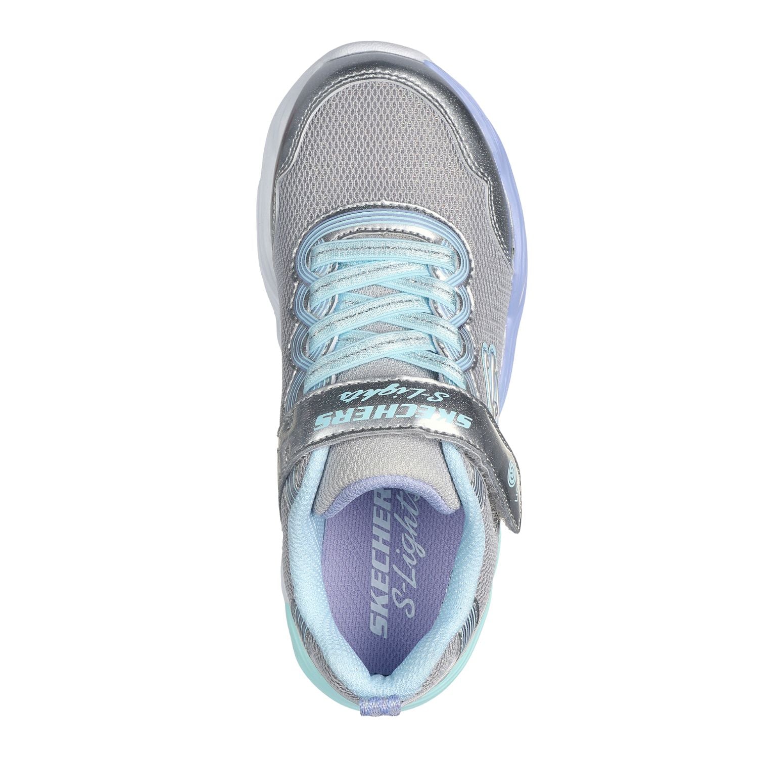 SLIP ON VELCRO CASUAL SKECHERS TWISTY GLOW NIÑO-5