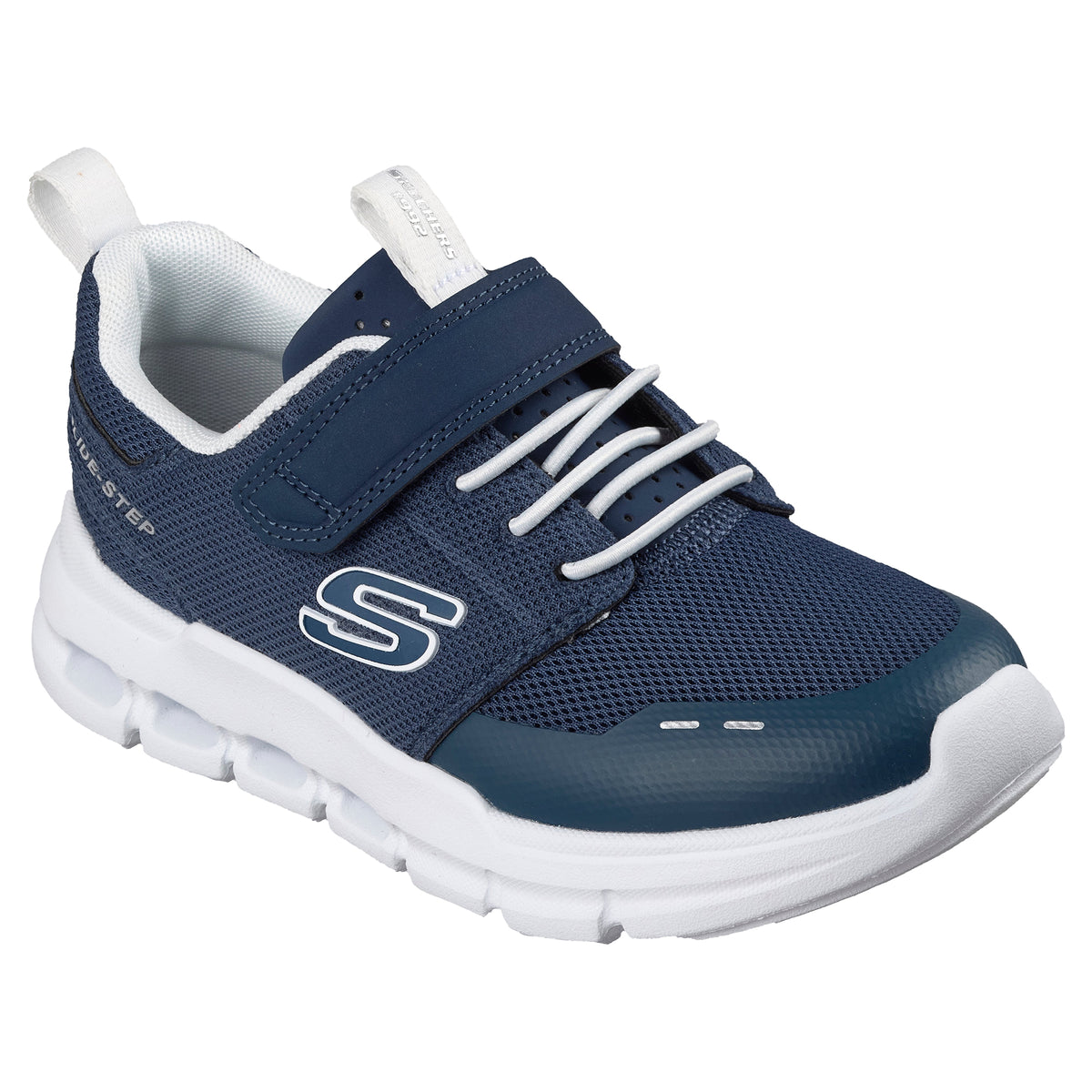 TENIS CASUAL SKECHERS GLIDE-STEP FLOW NIÑO-3