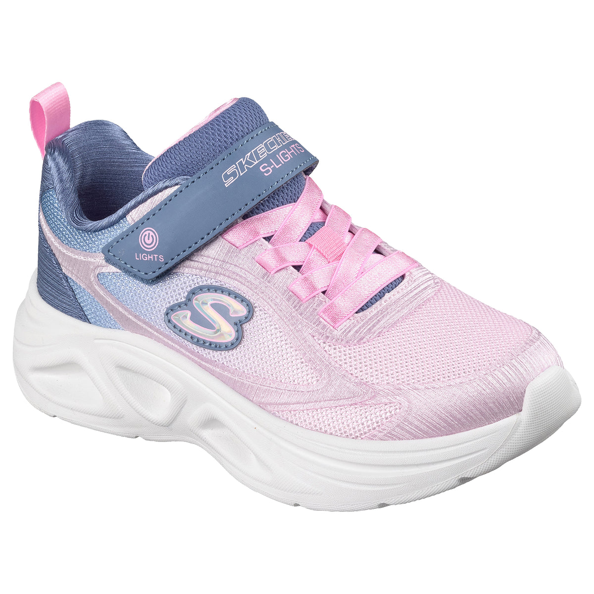 TENIS CASUAL SKECHERS SOLA GLOW 2.0 NIÑO-3