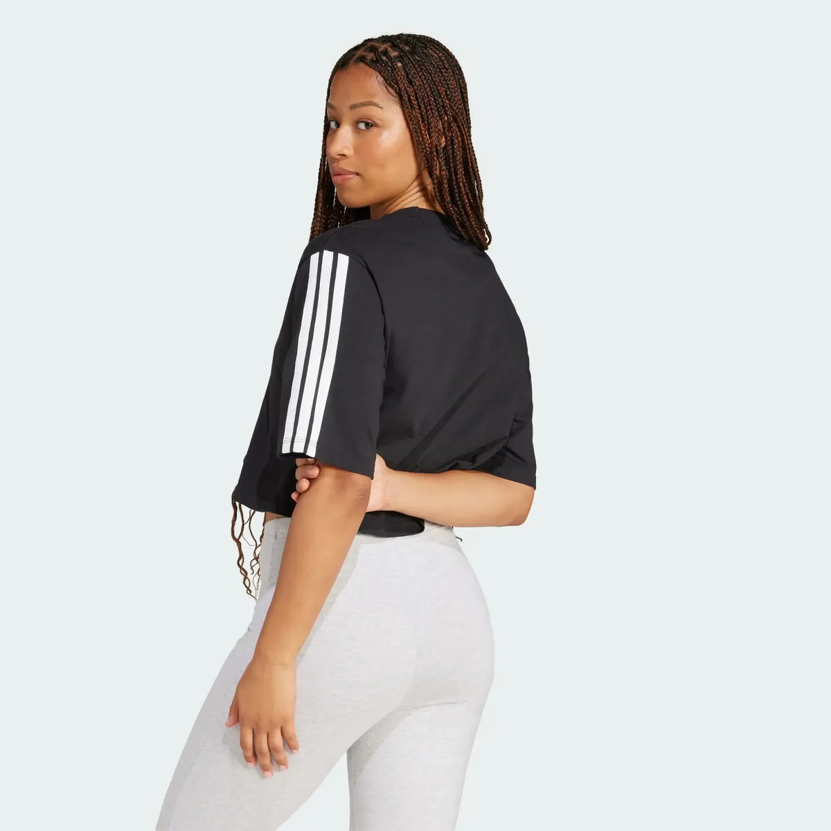 PLAYERA CASUAL NEGRO ADIDAS MUJER-3