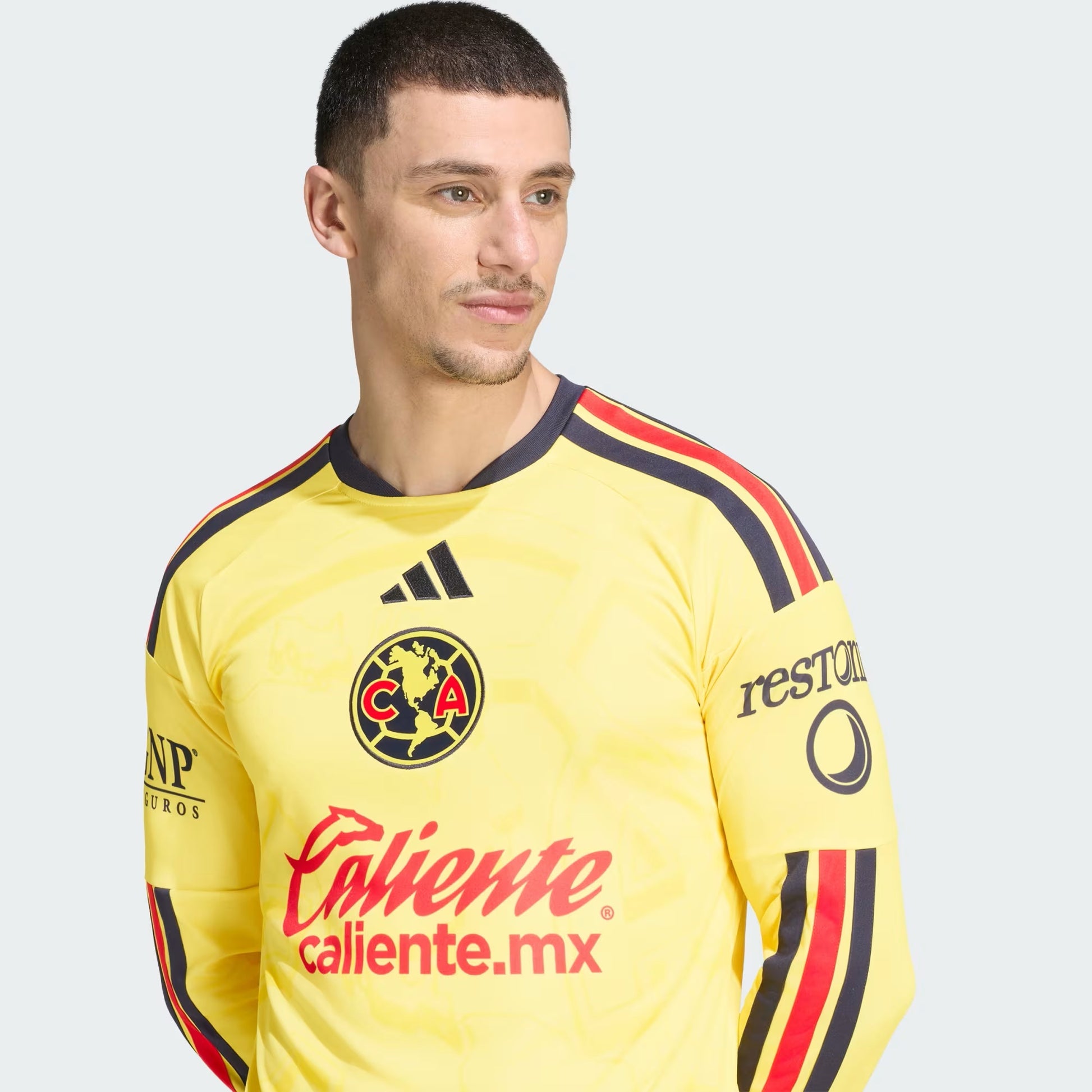 PLAYERA FUTBOL AMARILLO ADIDAS HOMBRE-3