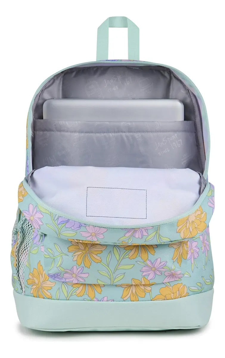 MOCHILA JANSPORT CROSS TOWN PLUS VERDE-3