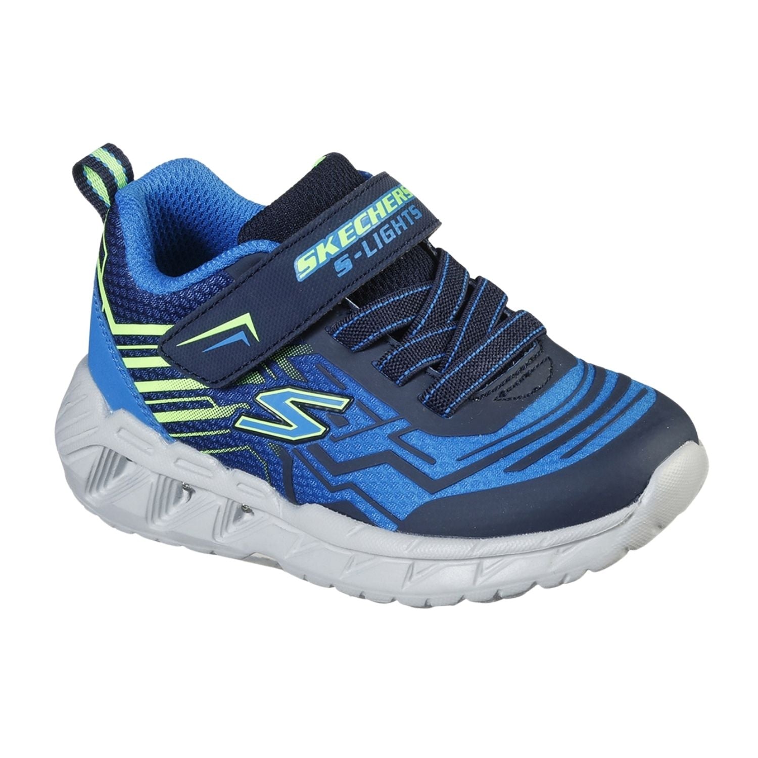 SLIP ON VELCRO CASUAL SKECHERS LIGHTS NIÑO-3