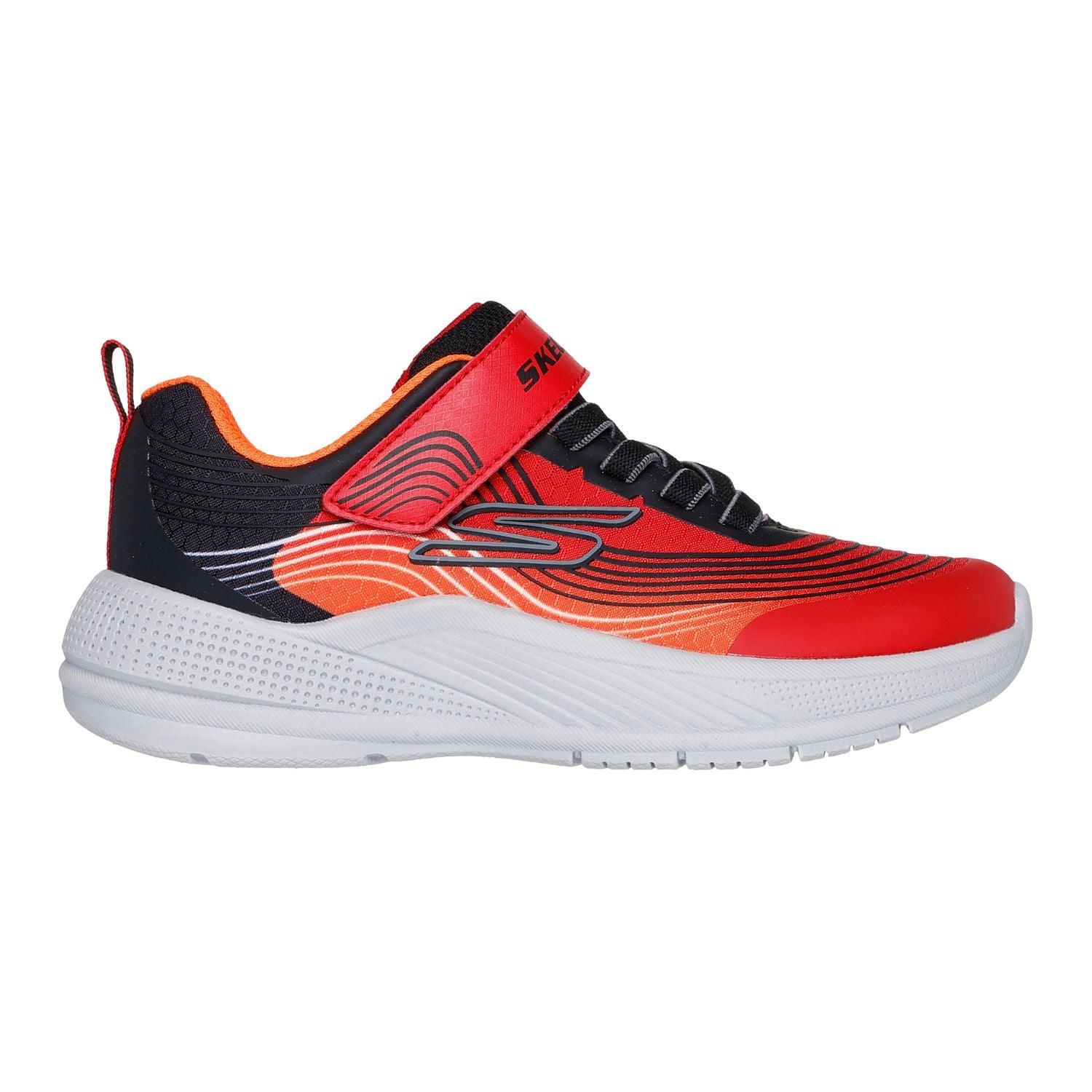 SLIP ON VELCRO CASUAL SKECHERS RED SNEAKER NIÑO