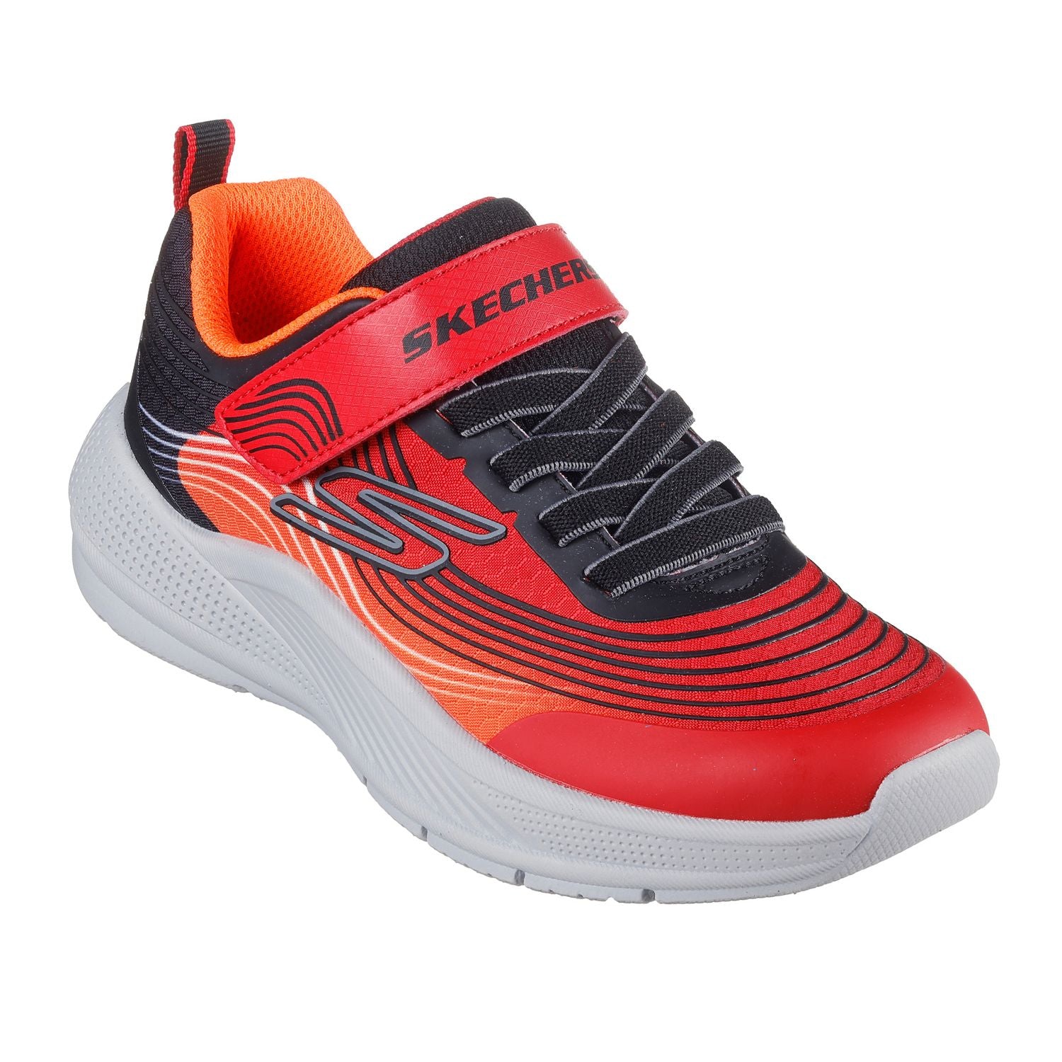 SLIP ON VELCRO CASUAL SKECHERS RED SNEAKER NIÑO