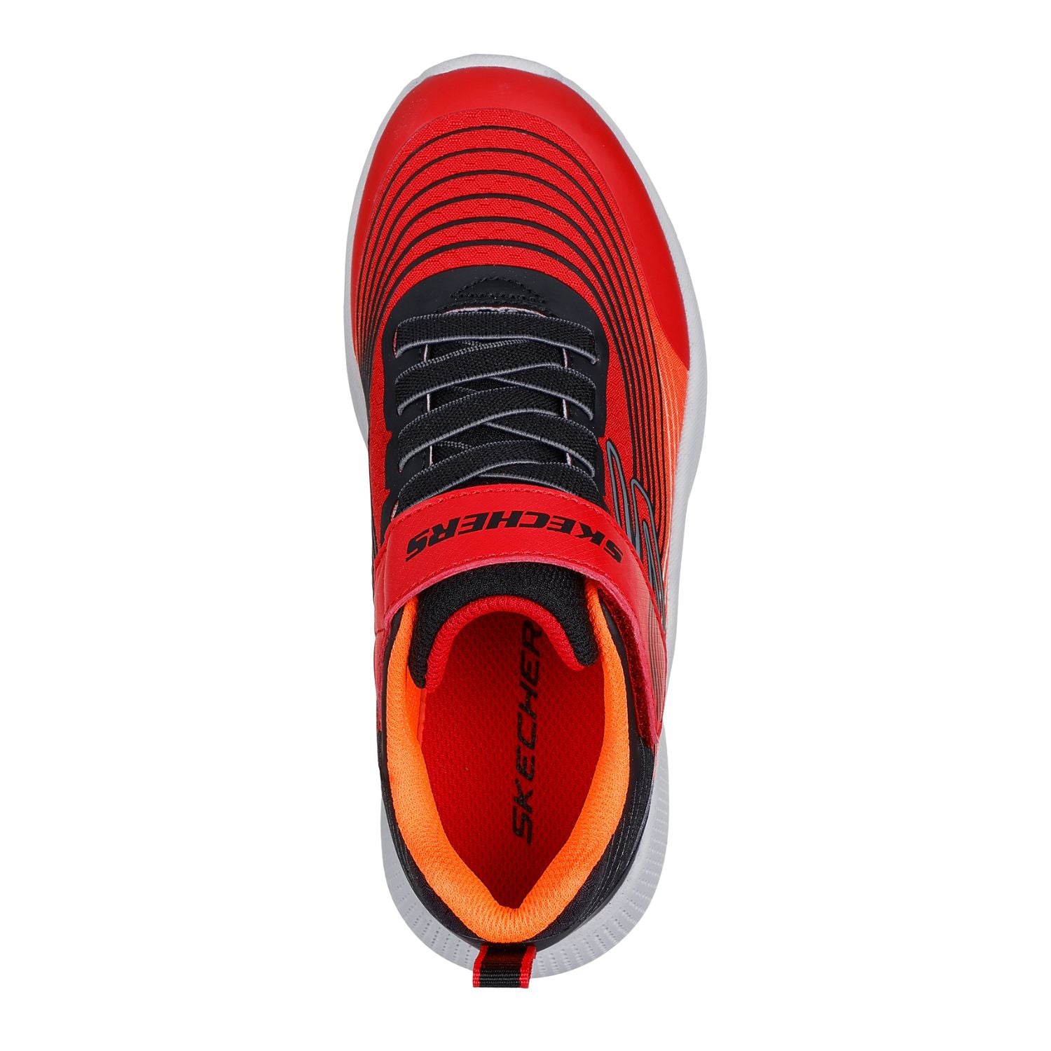 SLIP ON VELCRO CASUAL SKECHERS RED SNEAKER NIÑO