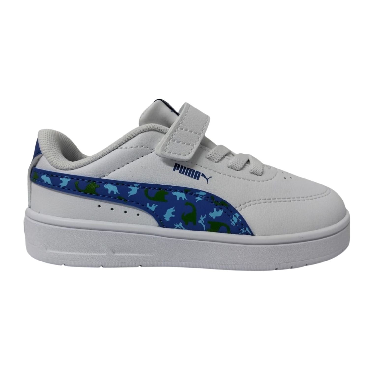 TENIS CASUAL PUMA COURT CLASSIC CLEAN DINO AC+ INF NIÑO