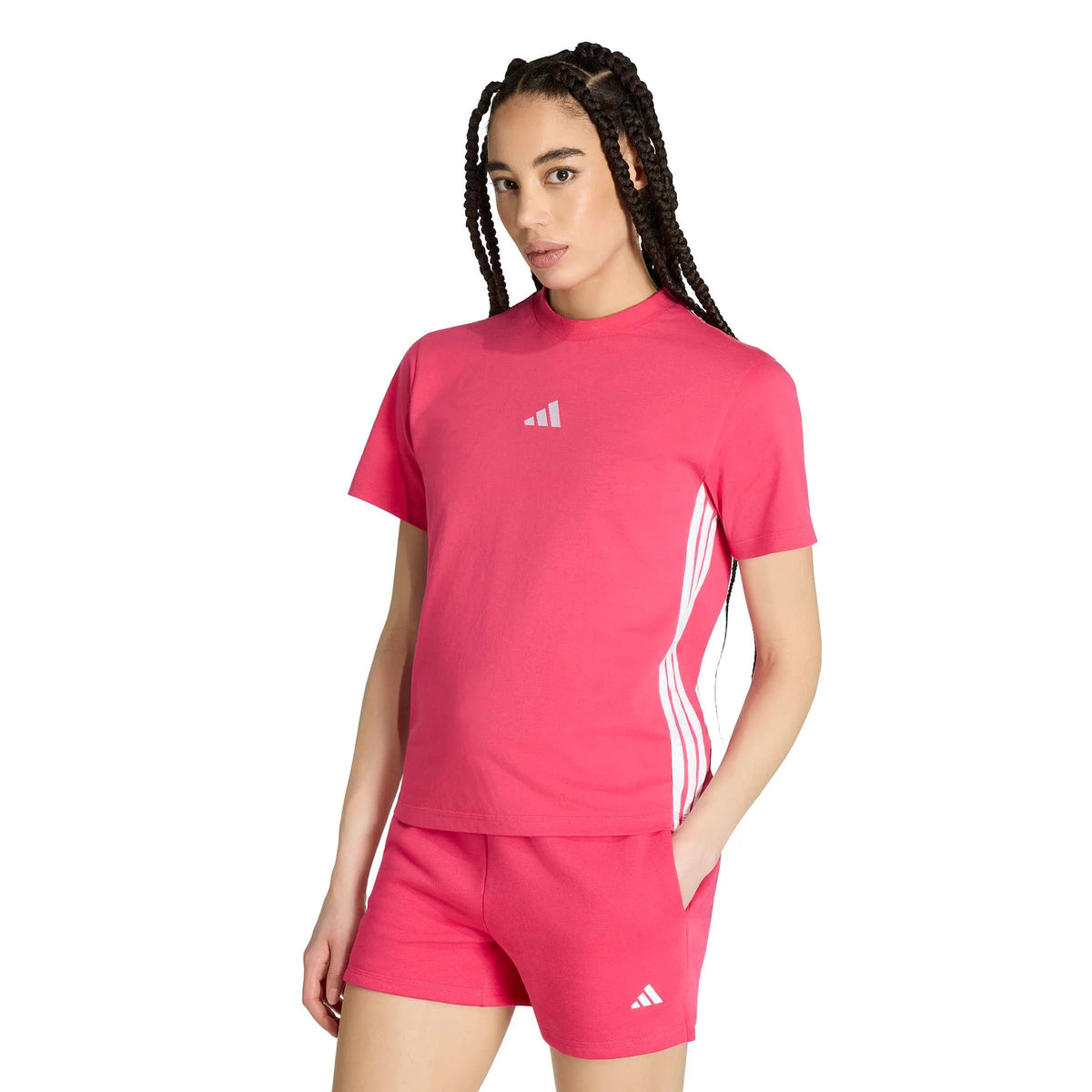 PLAYERA CASUAL ROSA ADIDAS MUJER-4