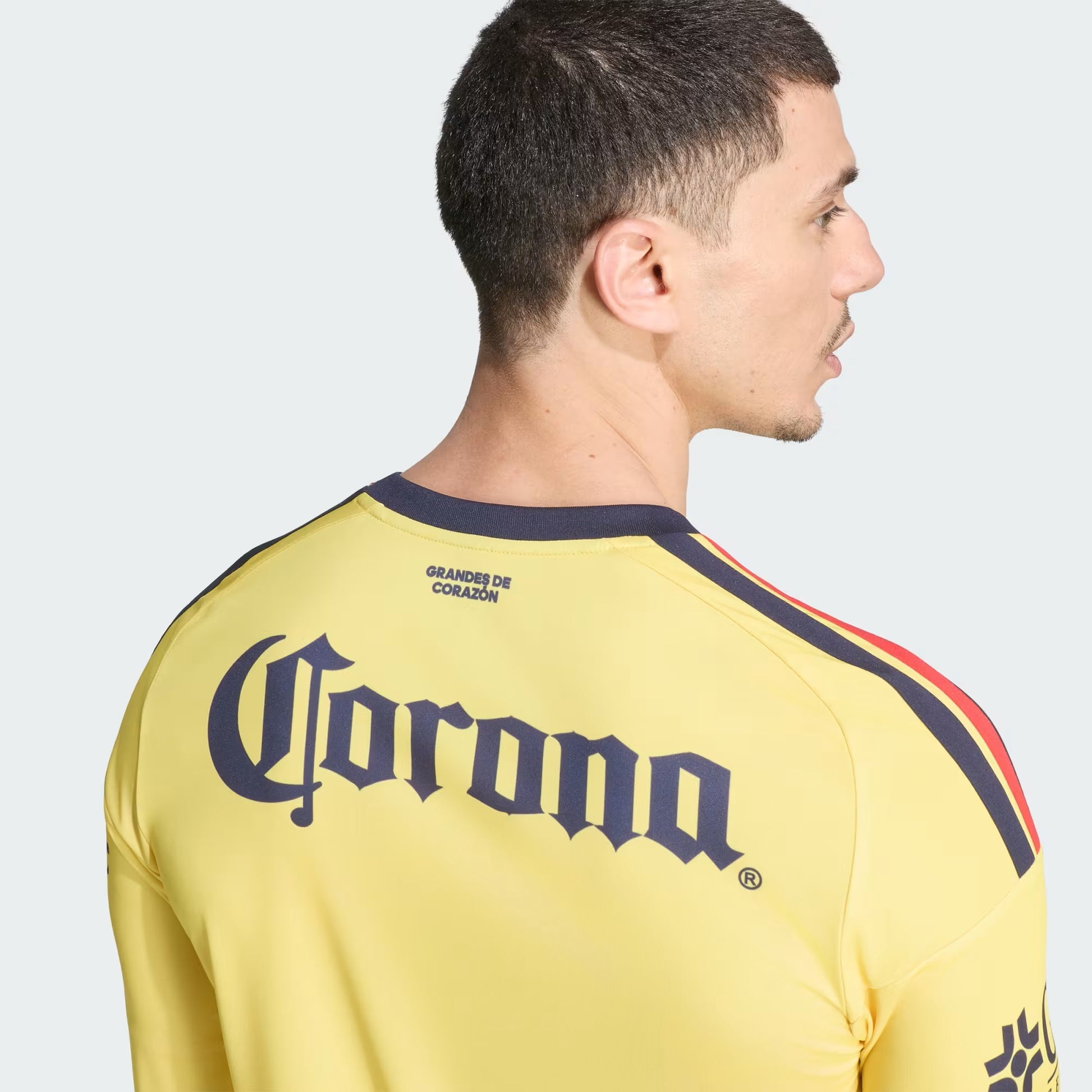 PLAYERA FUTBOL AMARILLO ADIDAS HOMBRE-4