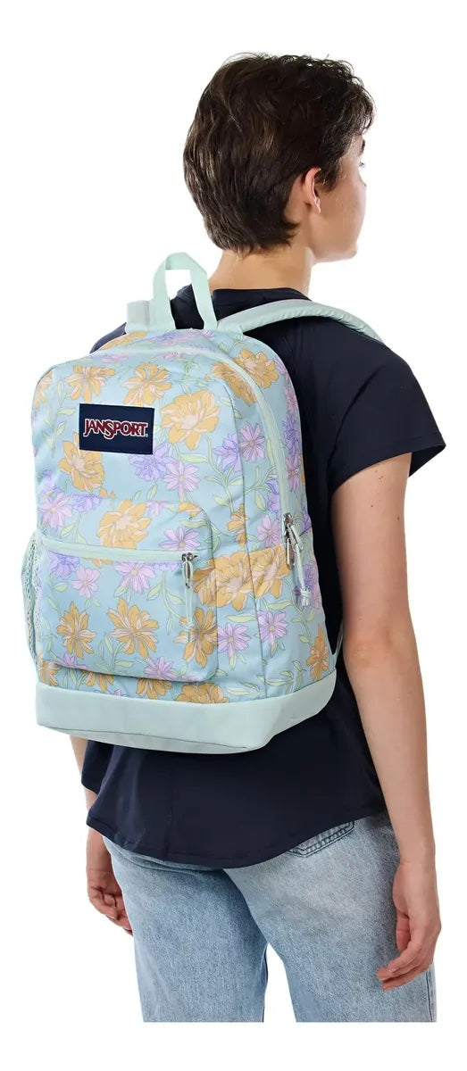 MOCHILA JANSPORT CROSS TOWN PLUS VERDE-4