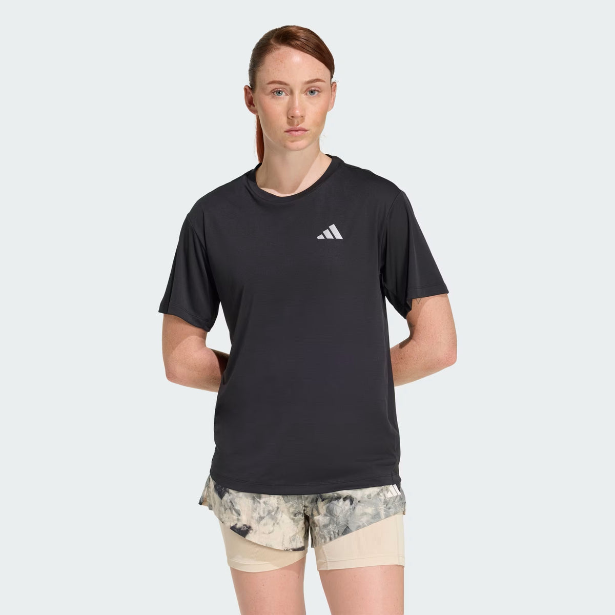 PLAYERA CORRER NEGRO ADIDAS MUJER-4