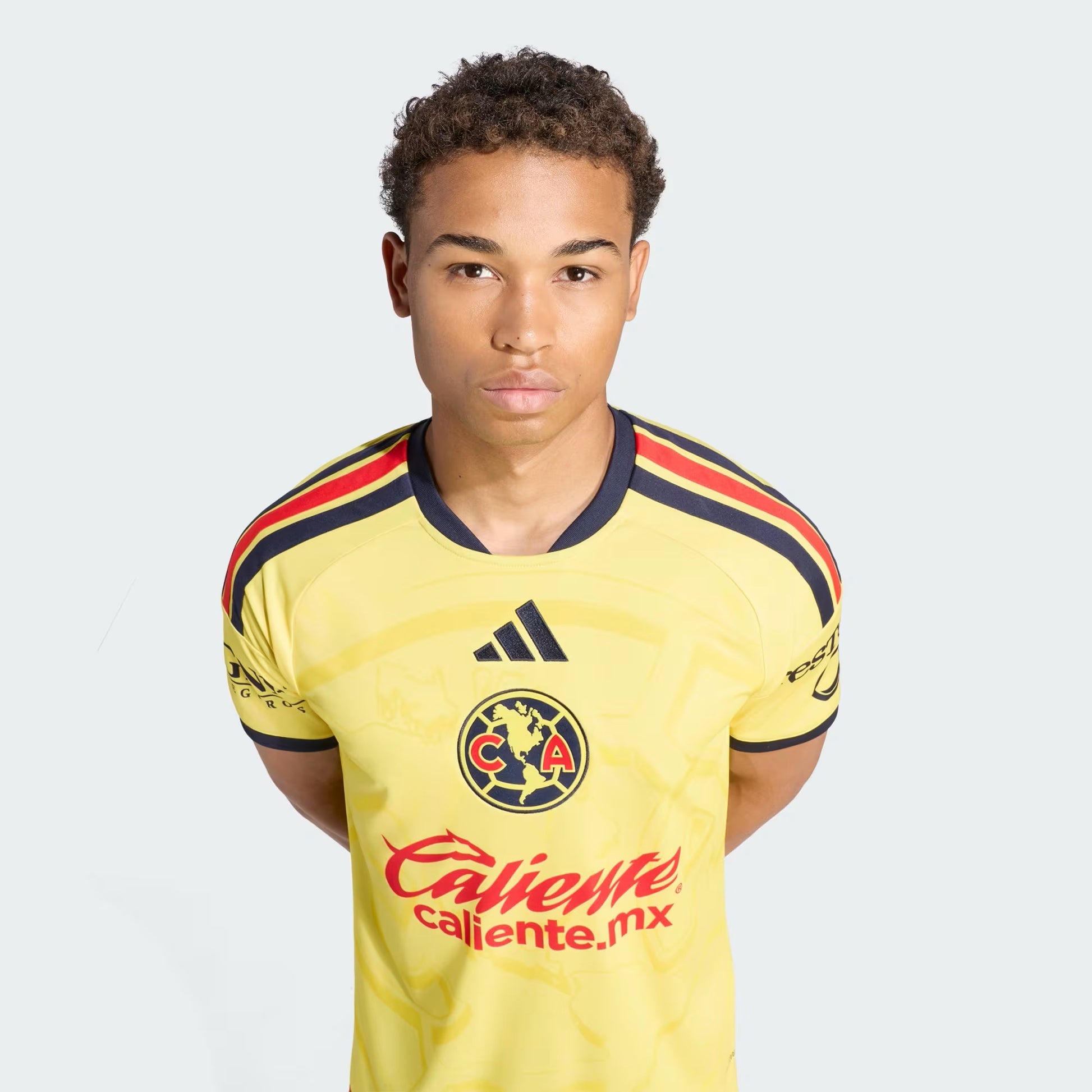 PLAYERA FUTBOL AMARILLO ADIDAS HOMBRE-4