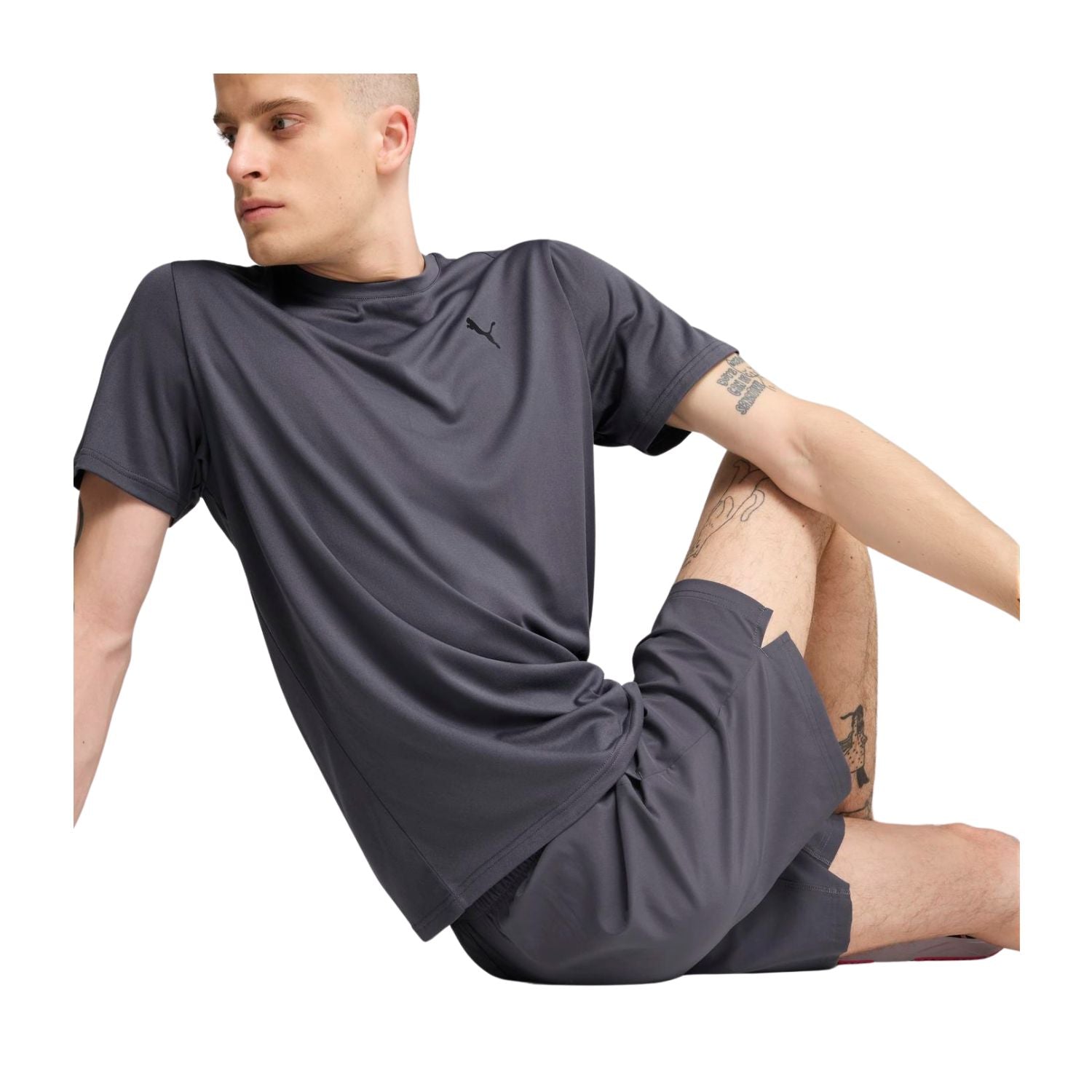 SHORT CORRER GRIS PUMA HOMBRE