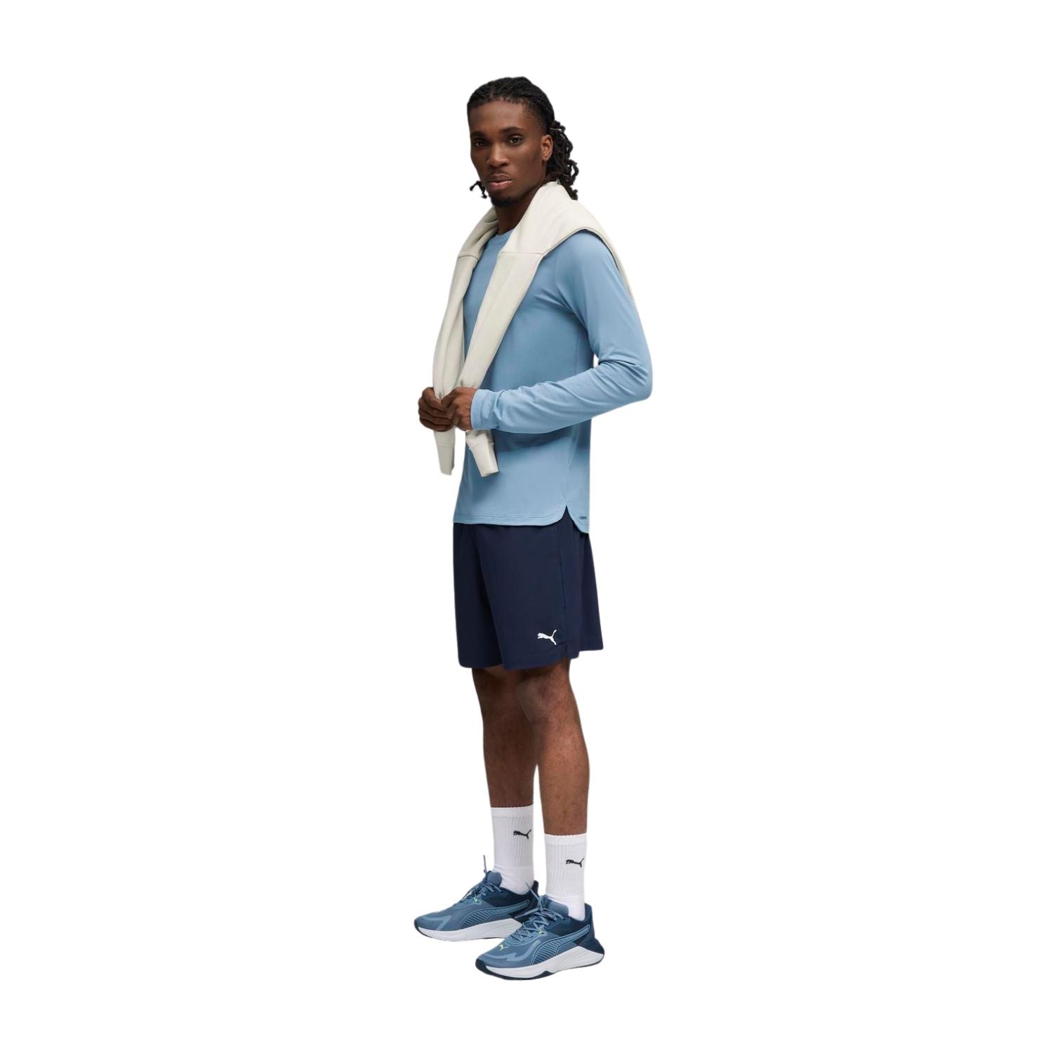 SHORT GYM AZUL PUMA HOMBRE