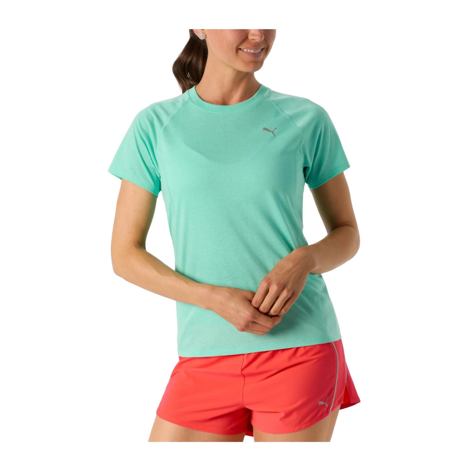 PLAYERA CORRER AZUL PUMA MUJER-1