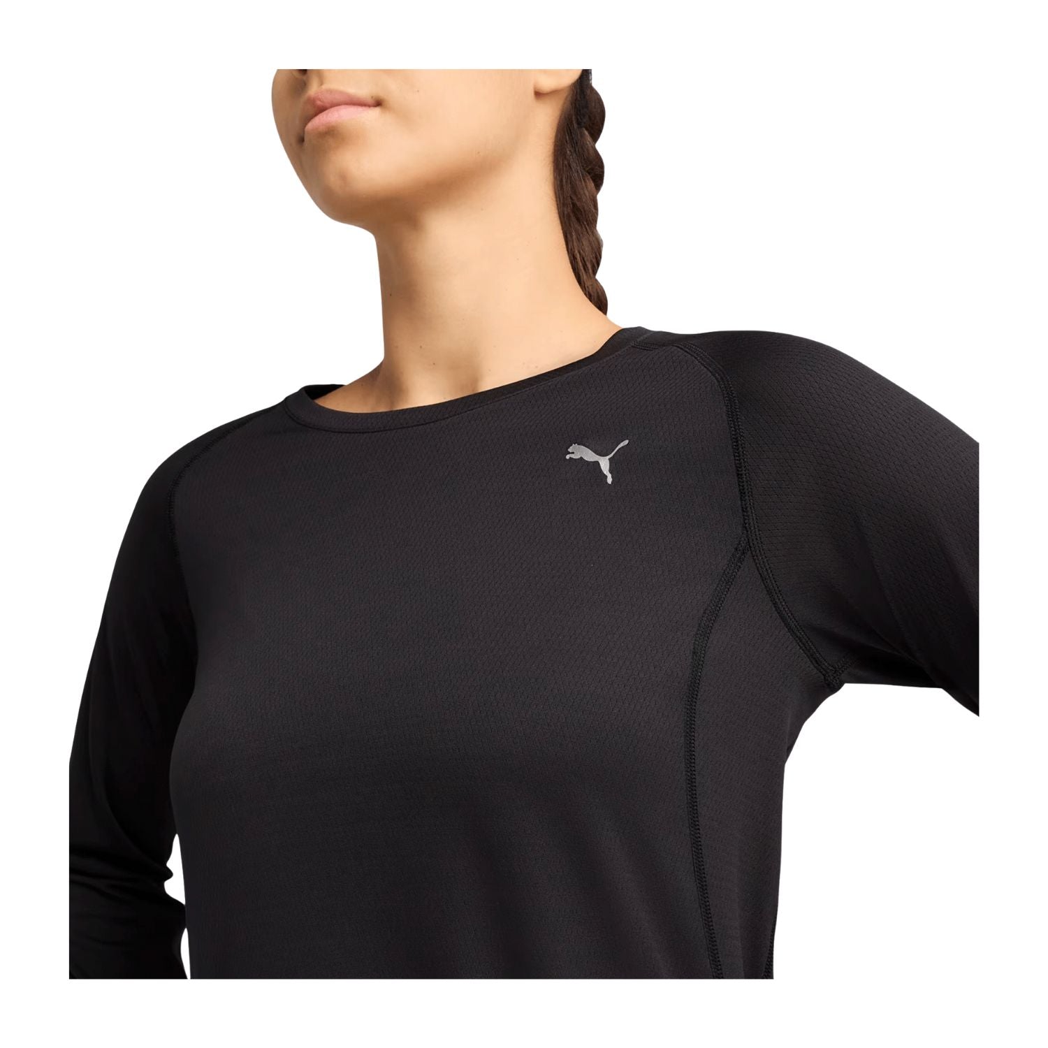 PLAYERA CORRER NEGRO PUMA MUJER-3