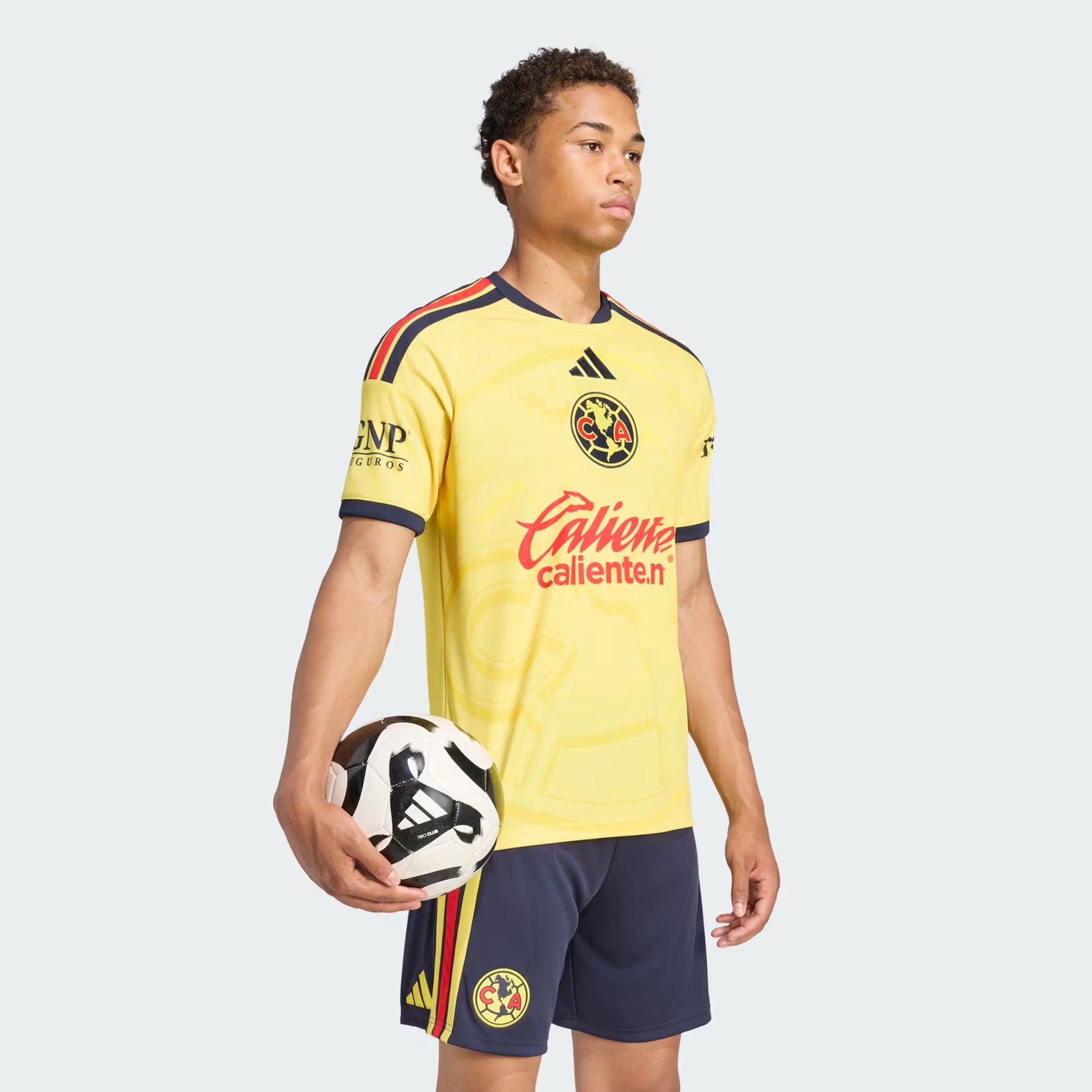 PLAYERA FUTBOL AMARILLO ADIDAS HOMBRE-5