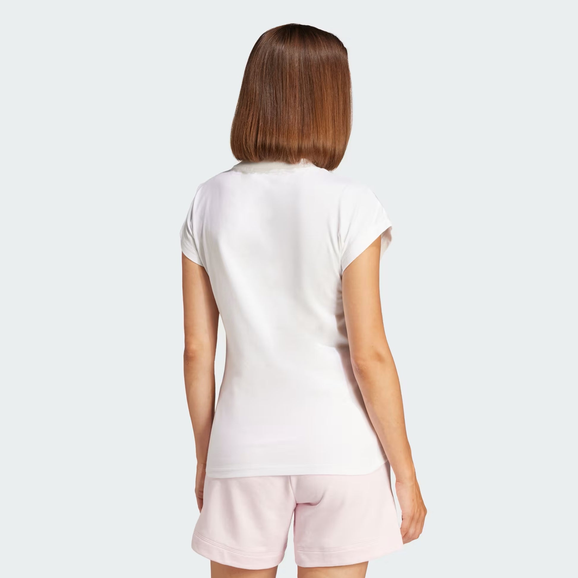 PLAYERA CASUAL BLANCO ADIDAS MUJER-5