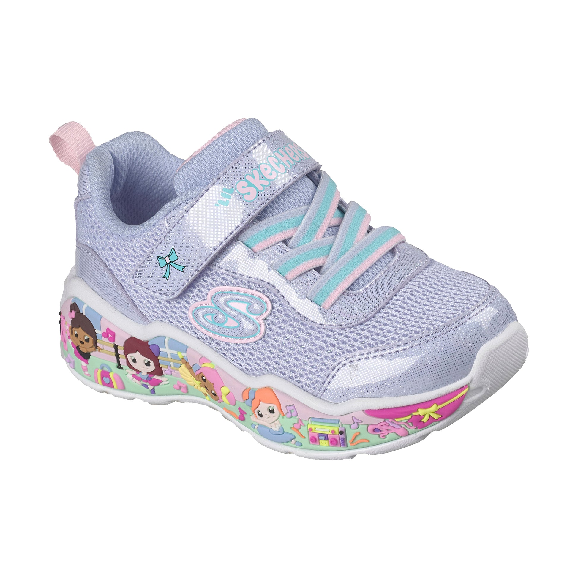 TENIS CASUAL SKECHERS PLAY SCENE NIÑO-5
