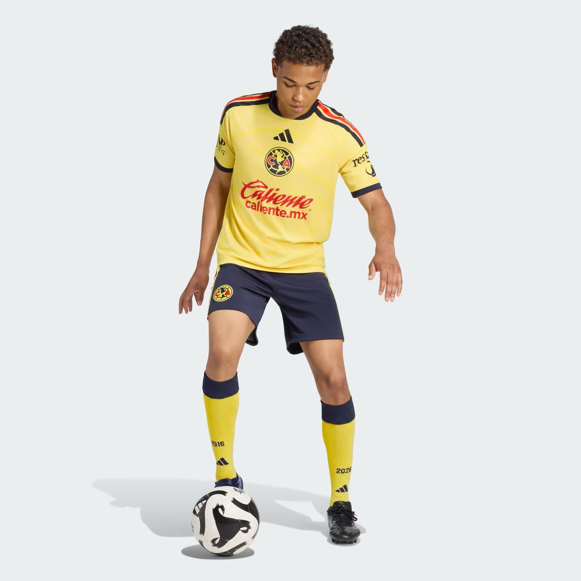 SHORT FUTBOL AZUL ADIDAS HOMBRE-5