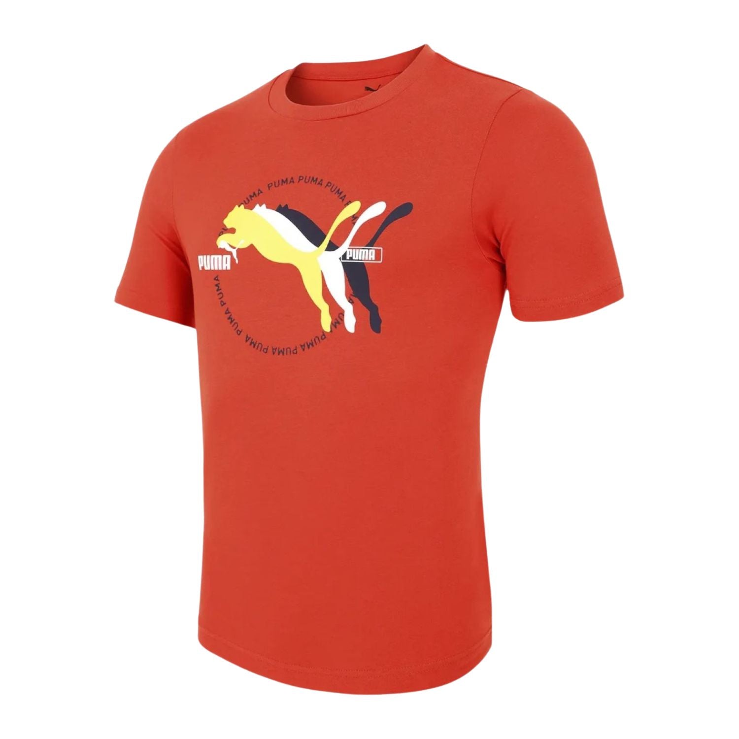 PLAYERA CASUAL ROJO PUMA HOMBRE-5