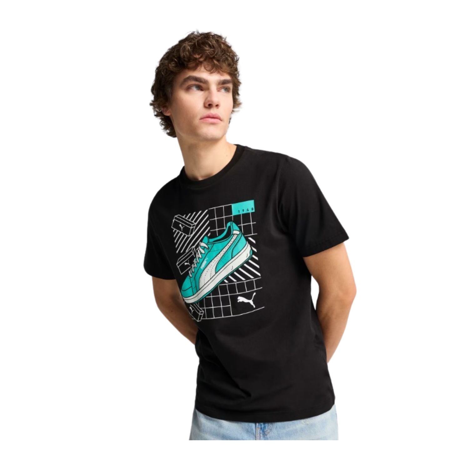 PLAYERA CASUAL NEGRO PUMA HOMBRE-3