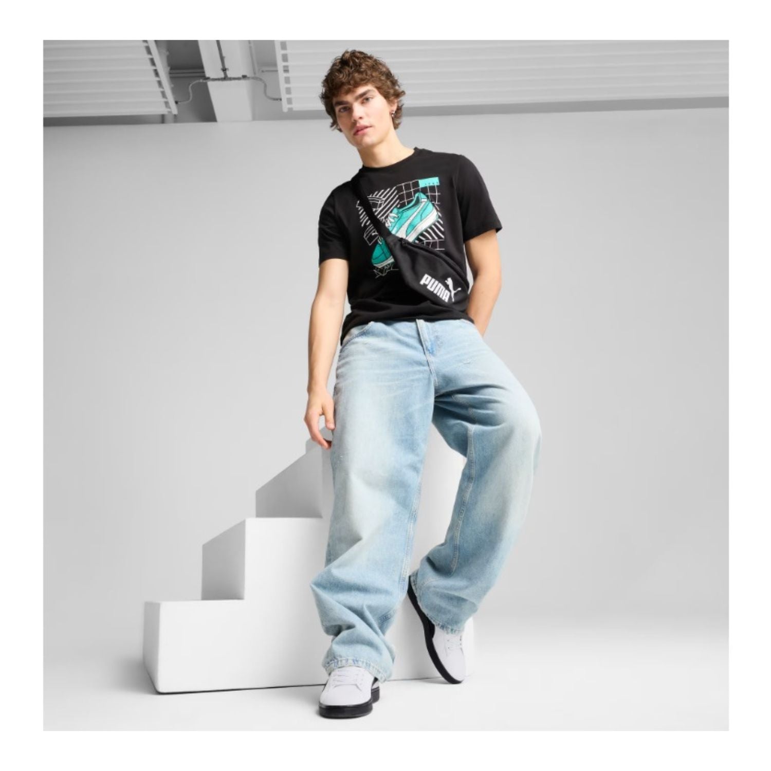 PLAYERA CASUAL NEGRO PUMA HOMBRE-5