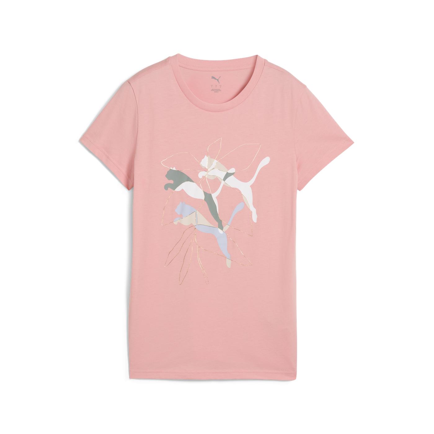PLAYERA CASUAL ROSA PUMA MUJER