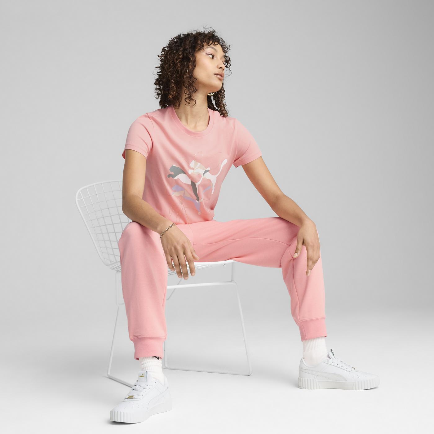 PLAYERA CASUAL ROSA PUMA MUJER