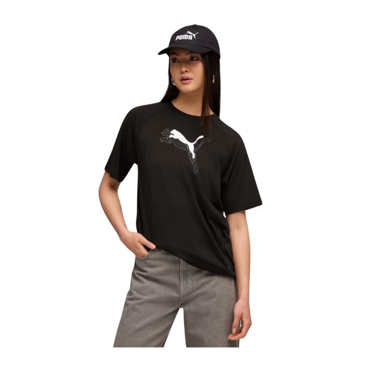 PLAYERA CASUAL NEGRO PUMA MUJER-3