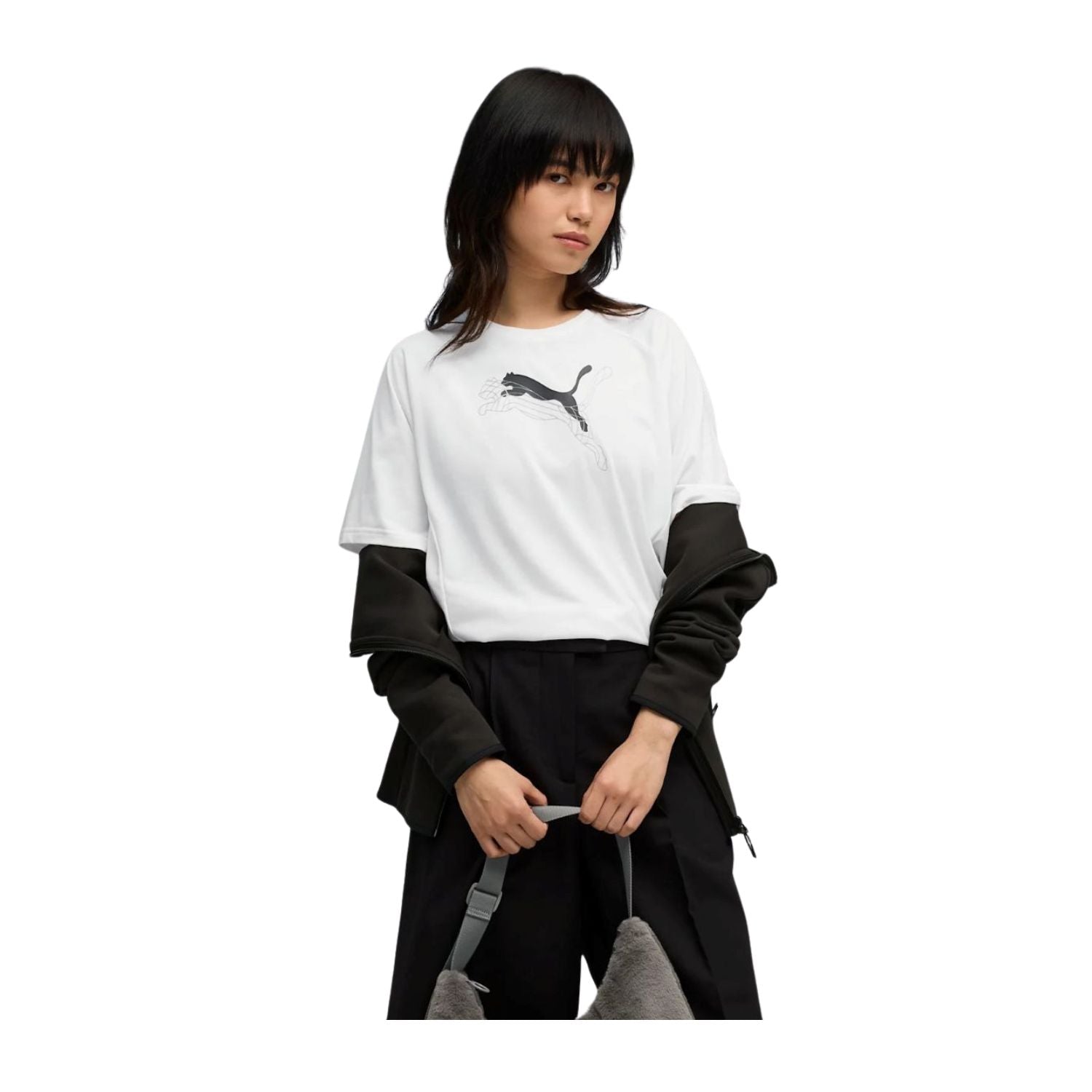 PLAYERA CASUAL BLANCO PUMA MUJER-3