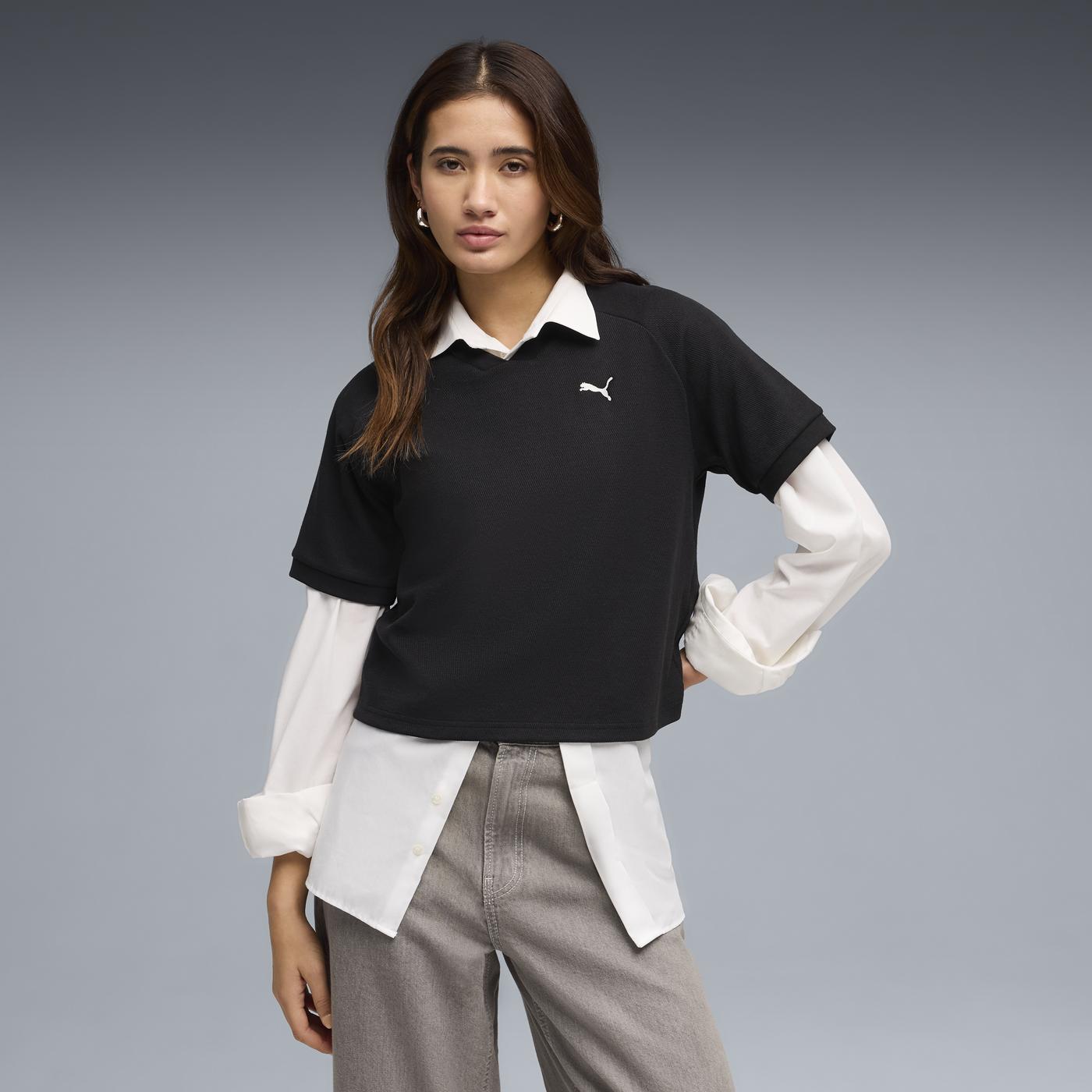 PLAYERA CASUAL NEGRO PUMA MUJER