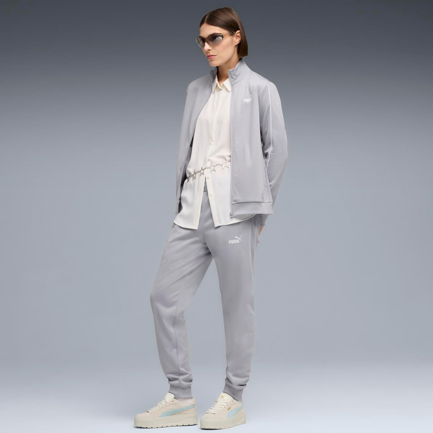 TRAJE DEPORTIVO CASUAL GRIS PUMA MUJER-3